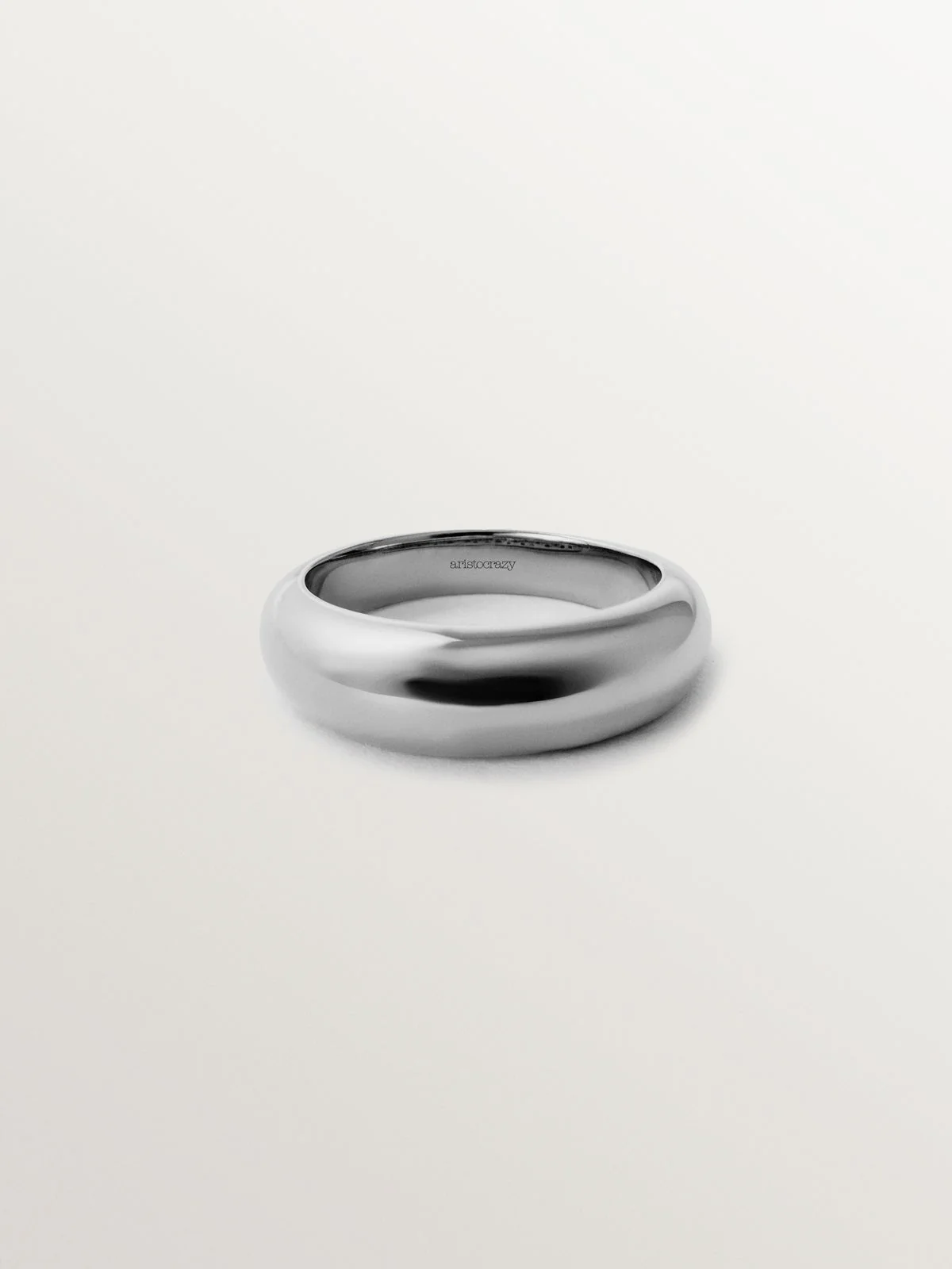 Anillo abombado de plata 925 - Image 3