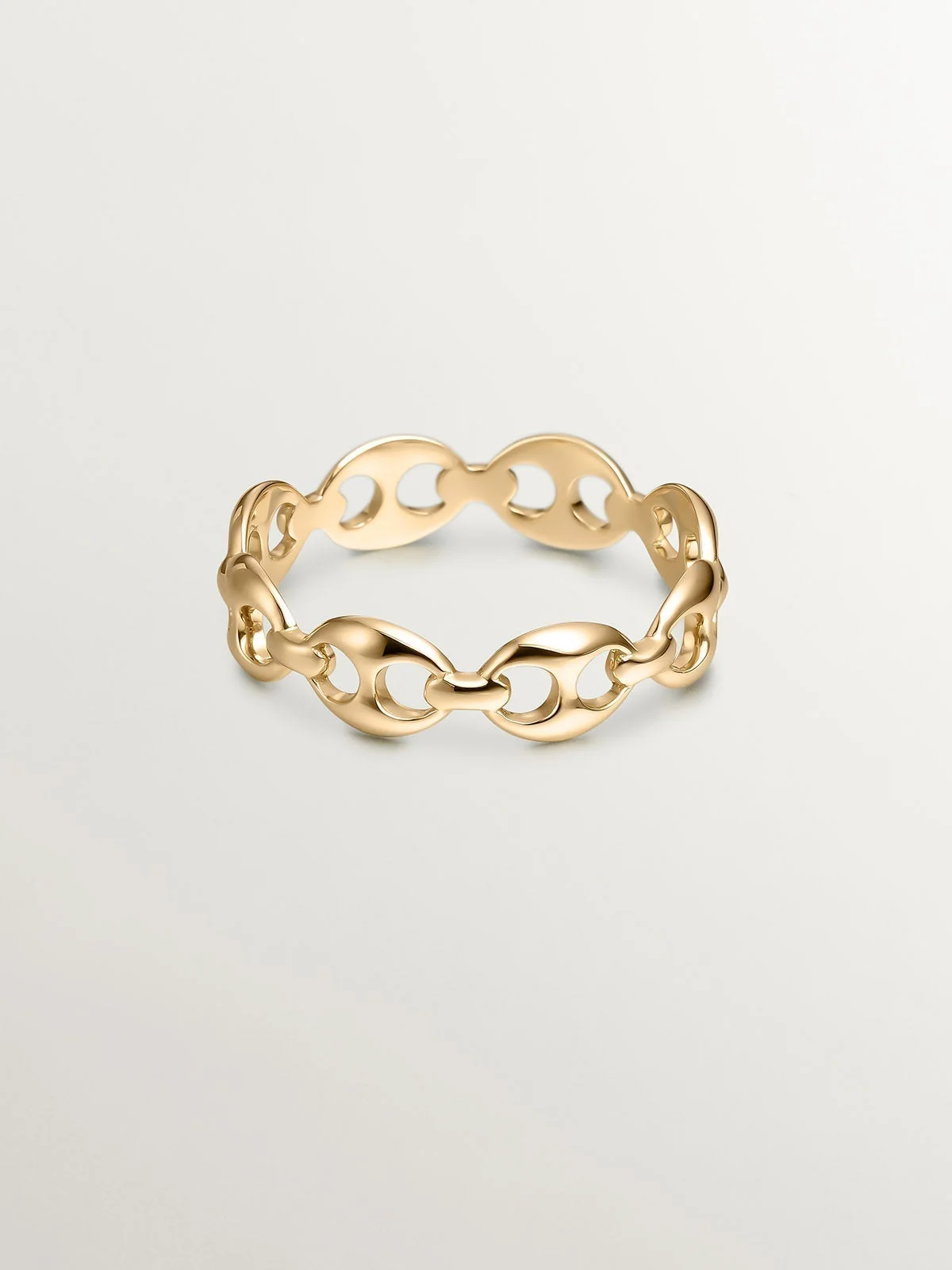 Anillo de oro amarillo de 9K con calabrotes - Image 3