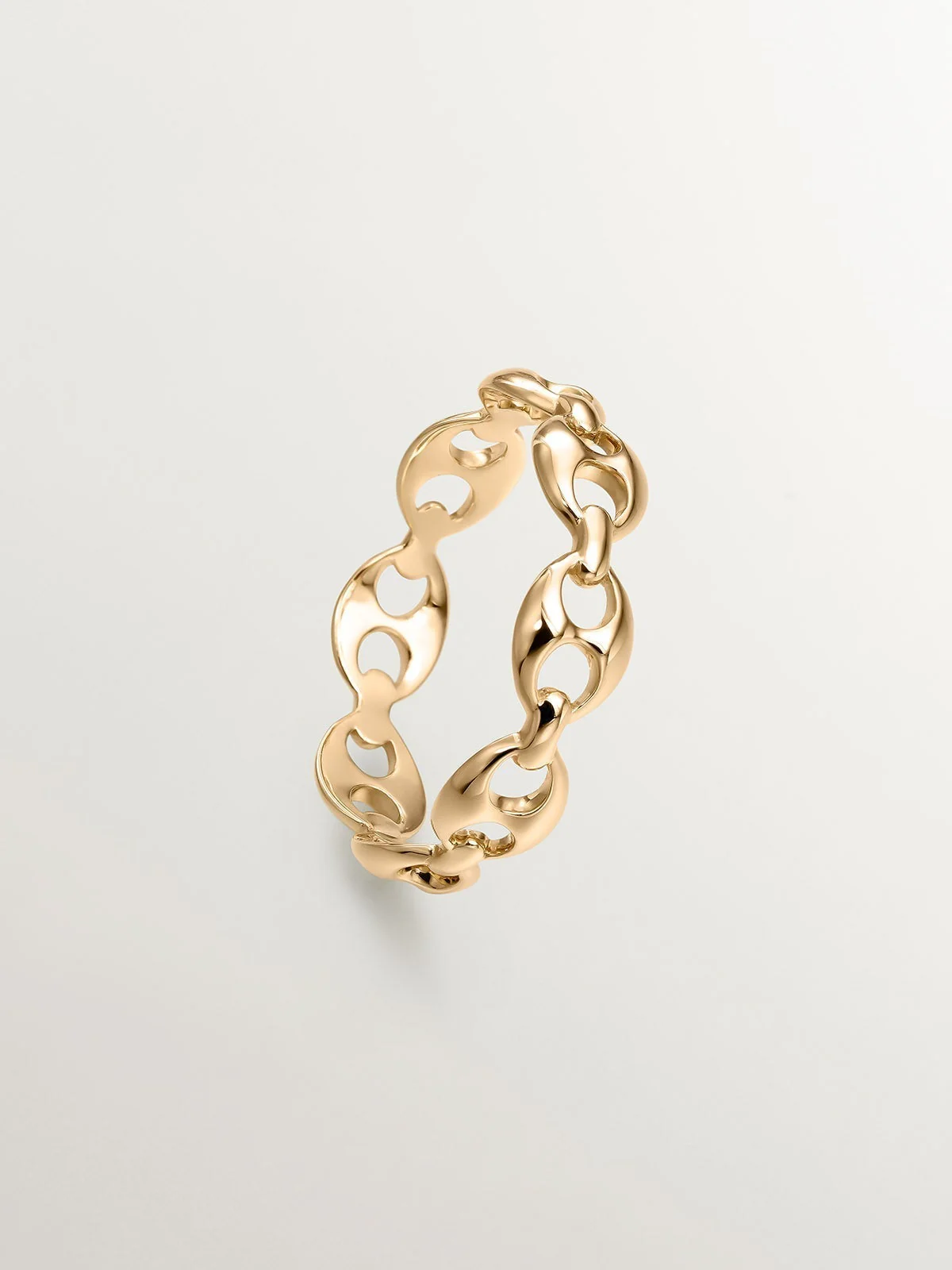Anillo de oro amarillo de 9K con calabrotes - Image 5