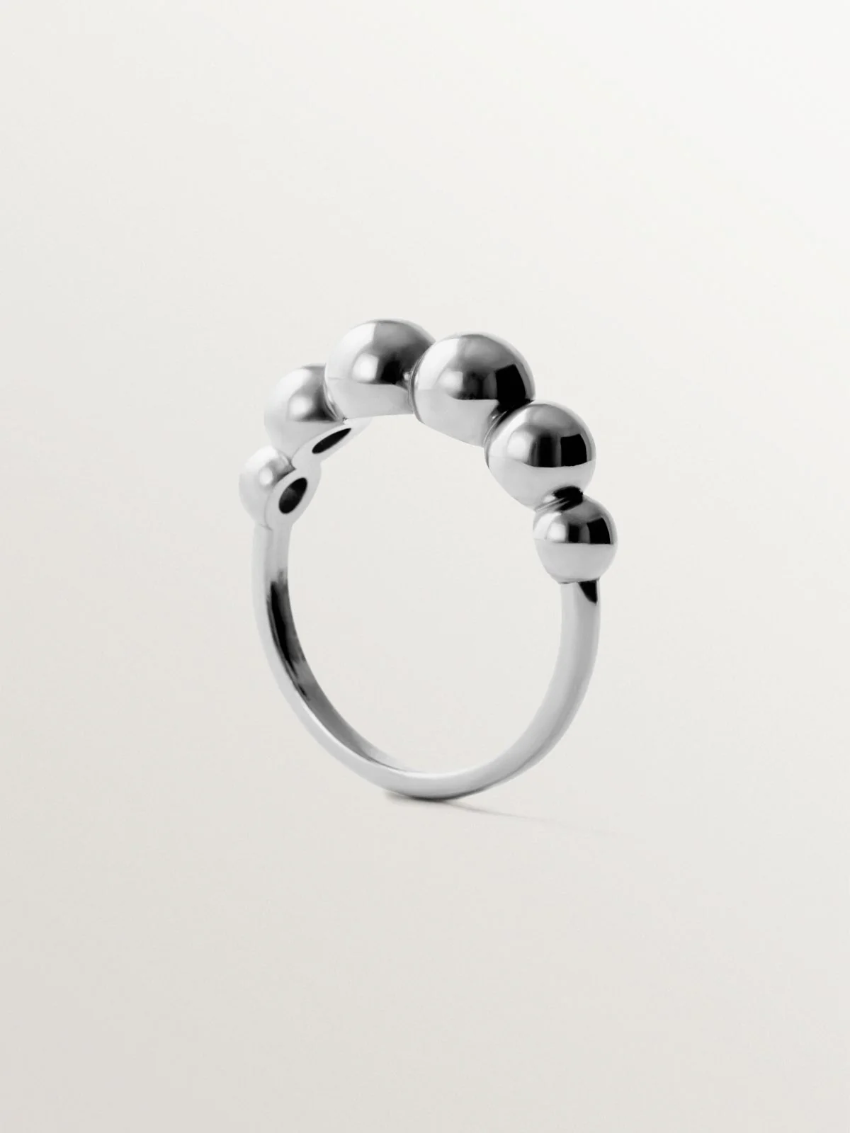 Anillo de plata 925 con motivo de esferas - Image 3