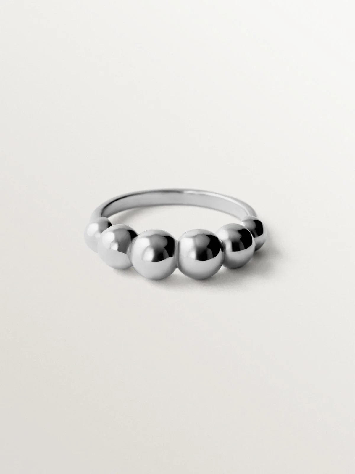 Anillo de plata 925 con motivo de esferas - Image 5