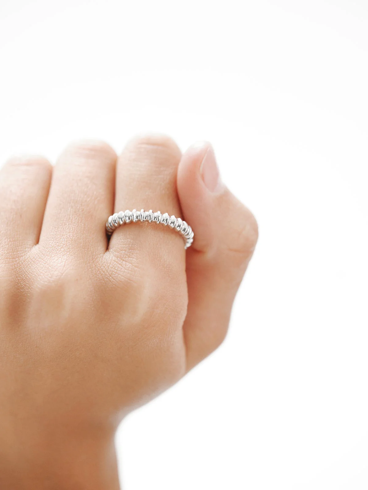 Anillo de plata 925 con relieve - Image 2