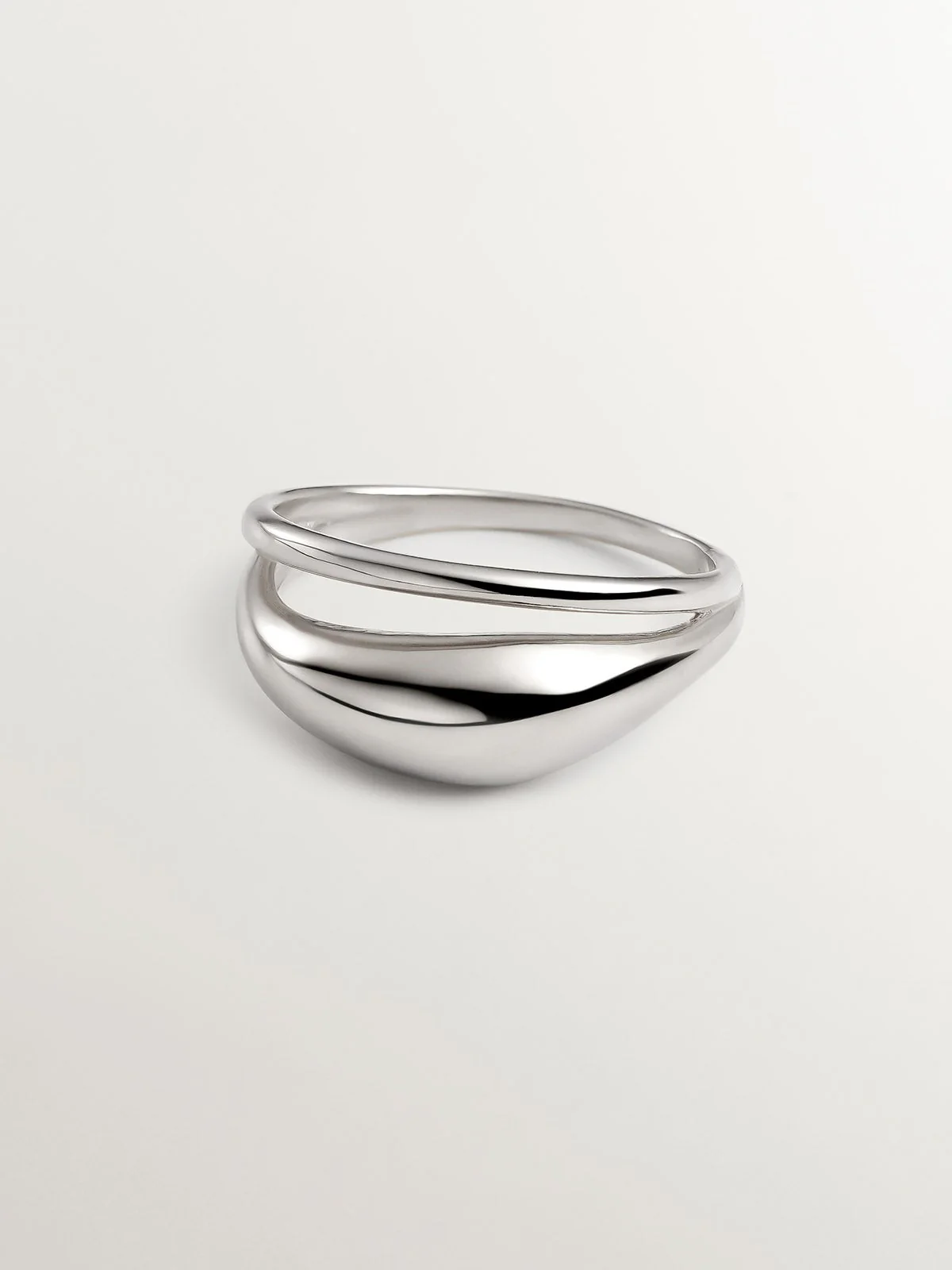 Anillo doble de plata 925 - Image 3