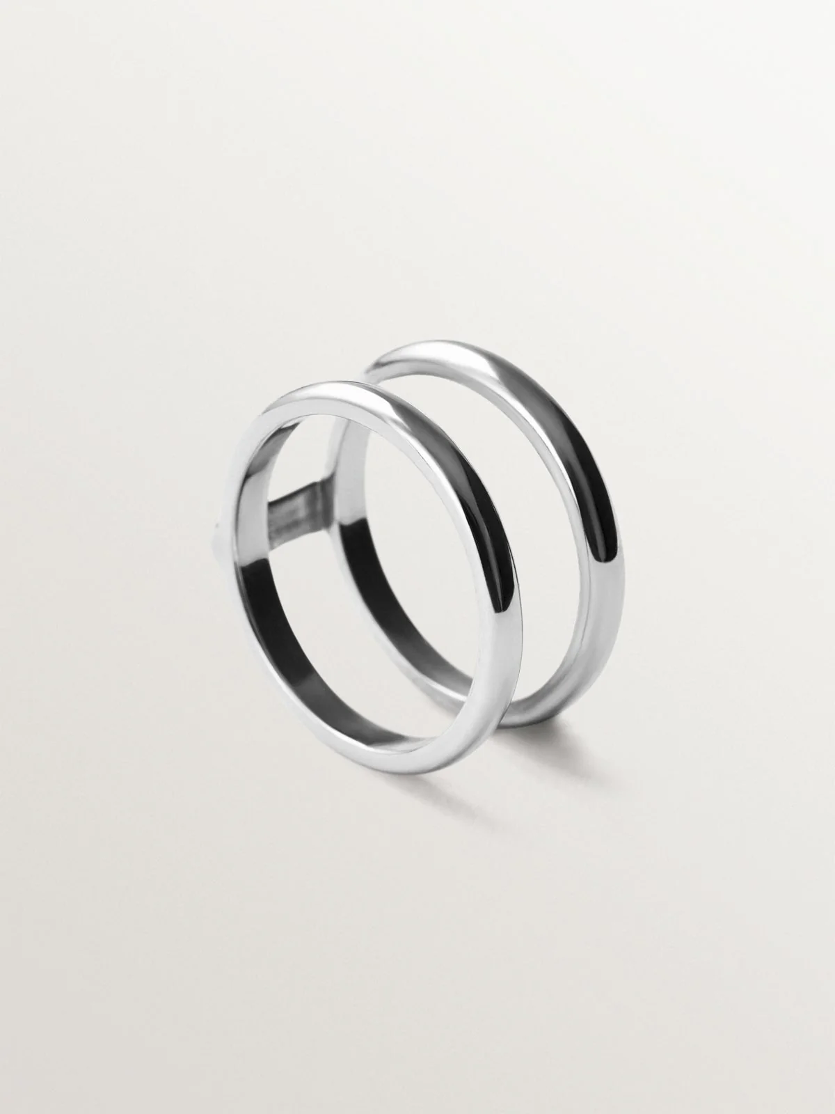 Anillo doble de plata 925 - Image 6