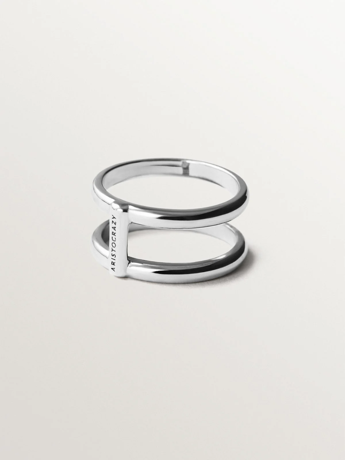 Anillo doble de plata 925 - Image 8