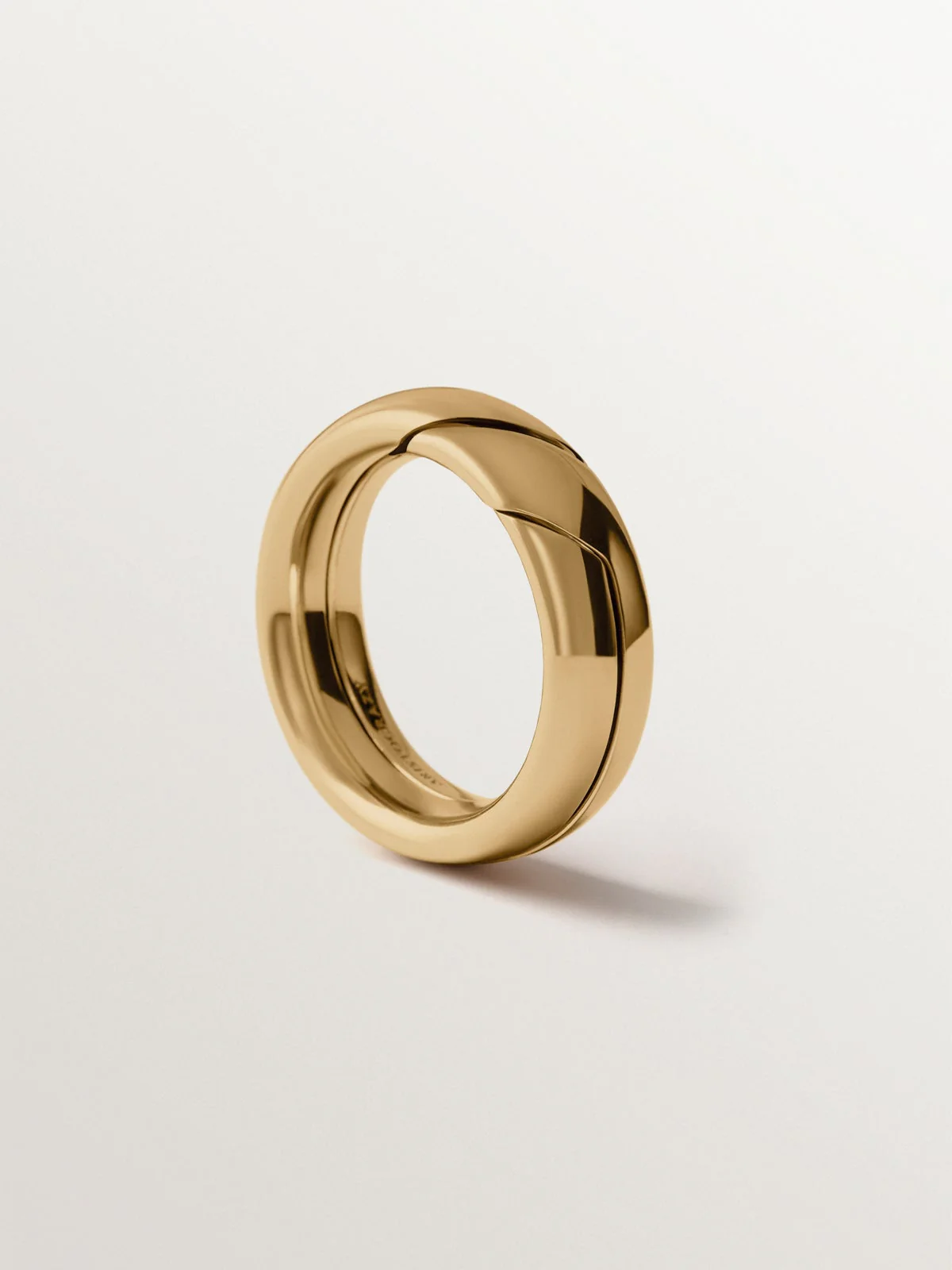 Anillo gimmel bañado en oro amarillo - Image 7