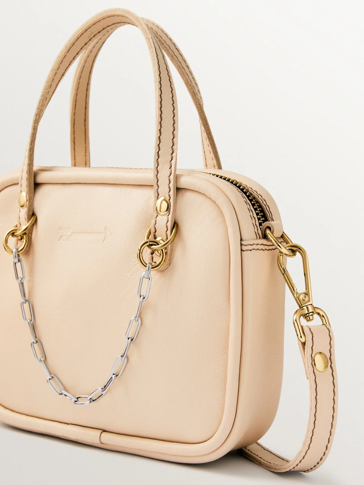 Bolso Sally´s Mayo con chain de plata 925 y cierres bañados en oro de 18K - Image 3