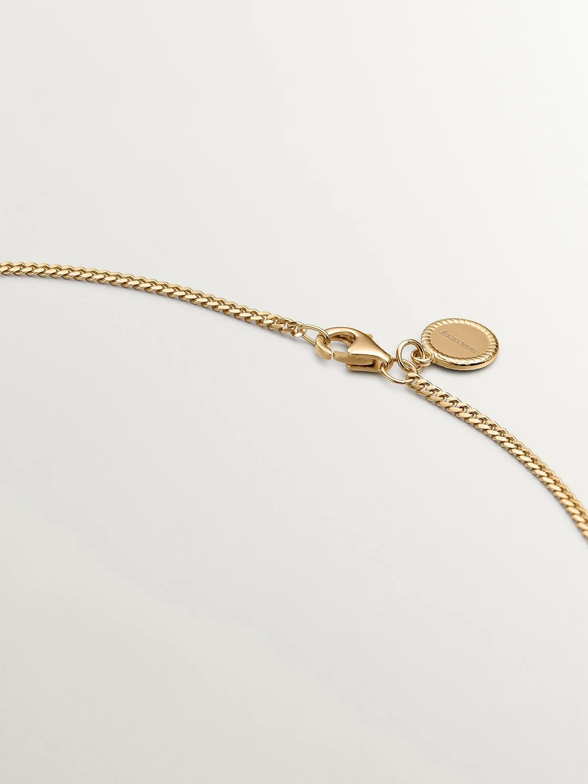 Cadena diamantada de plata 925 bañada en oro amarillo de 18K - Image 3
