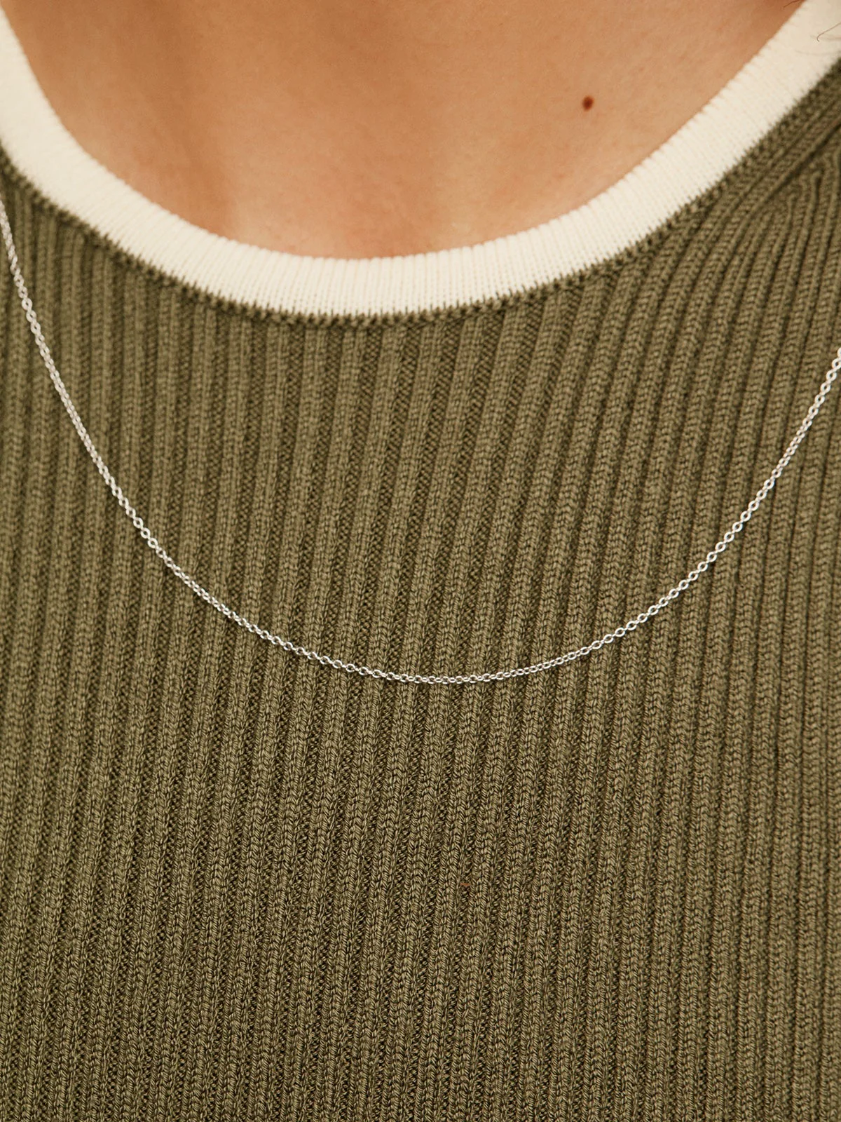 Cadena larga de plata 925 - Image 2