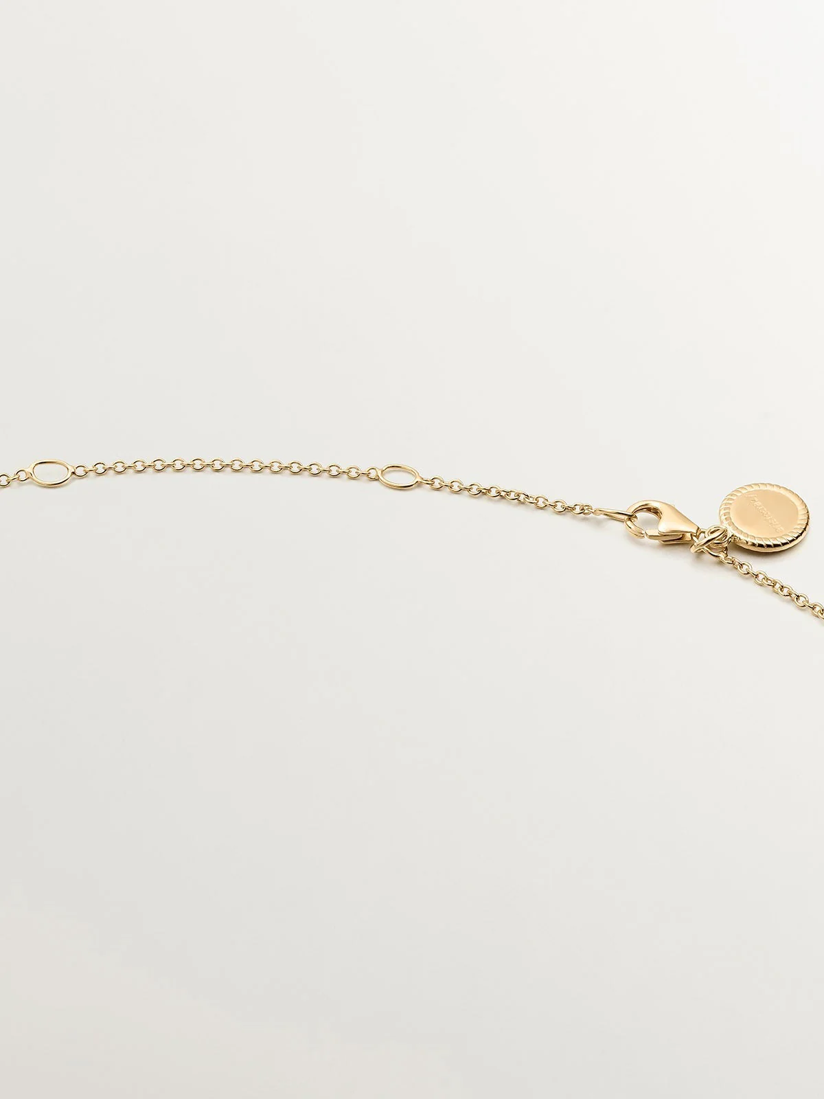 Cadena sencilla ajustable de plata 925 bañada en oro amarillo de 18 K - Image 5