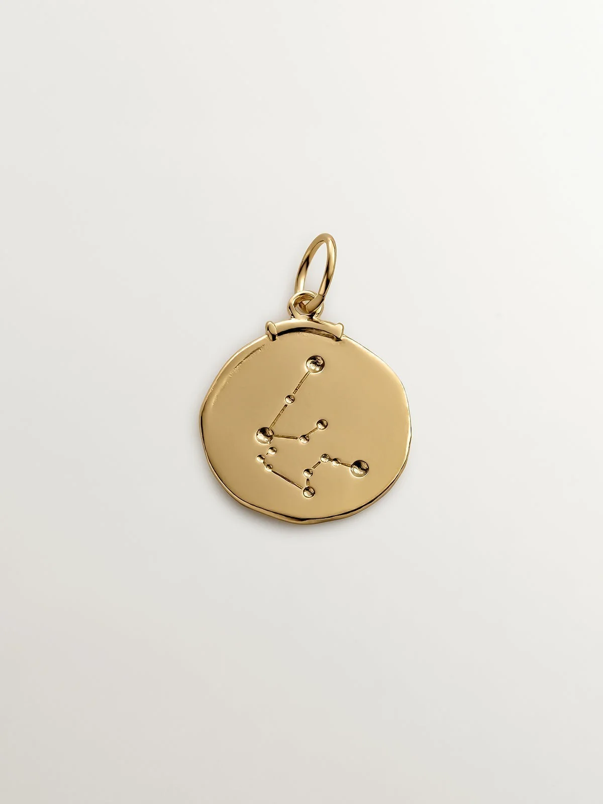 Charm Acuario de plata 925 bañada en oro amarillo de 18K - Image 3