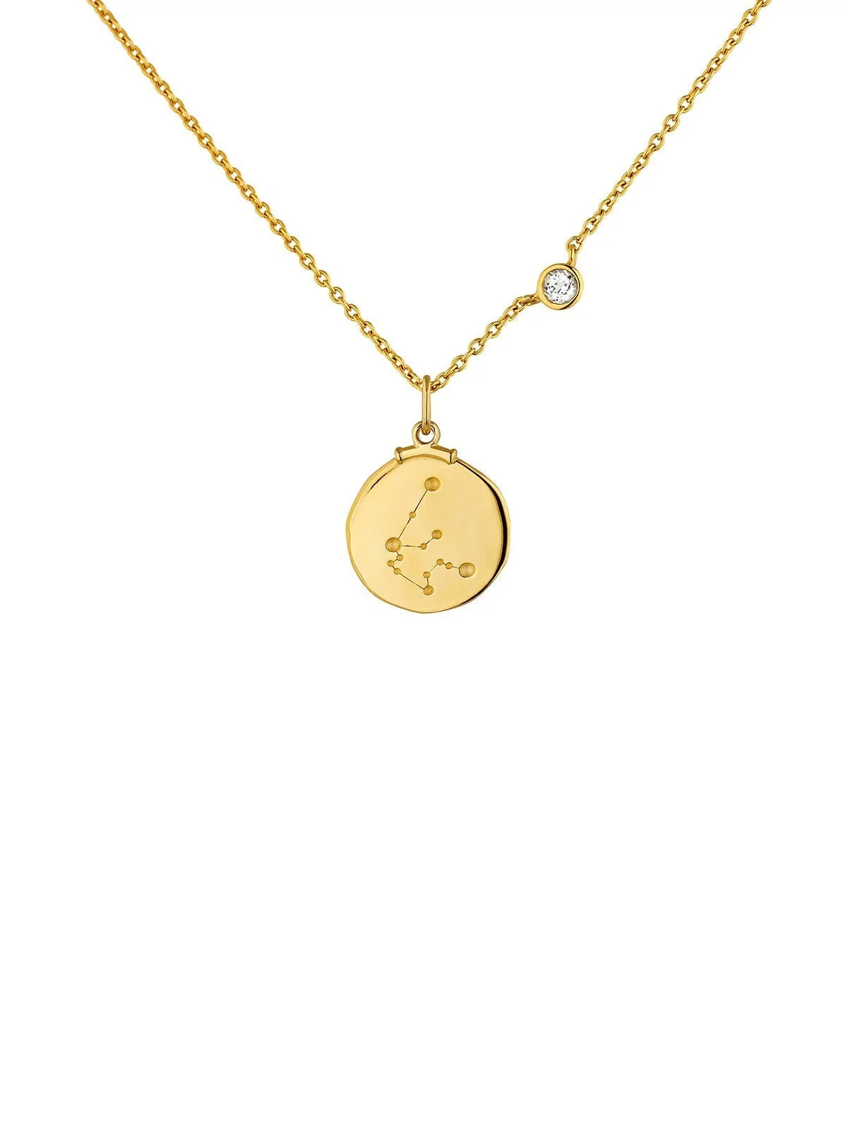 Charm Acuario de plata 925 bañada en oro amarillo de 18K - Image 8