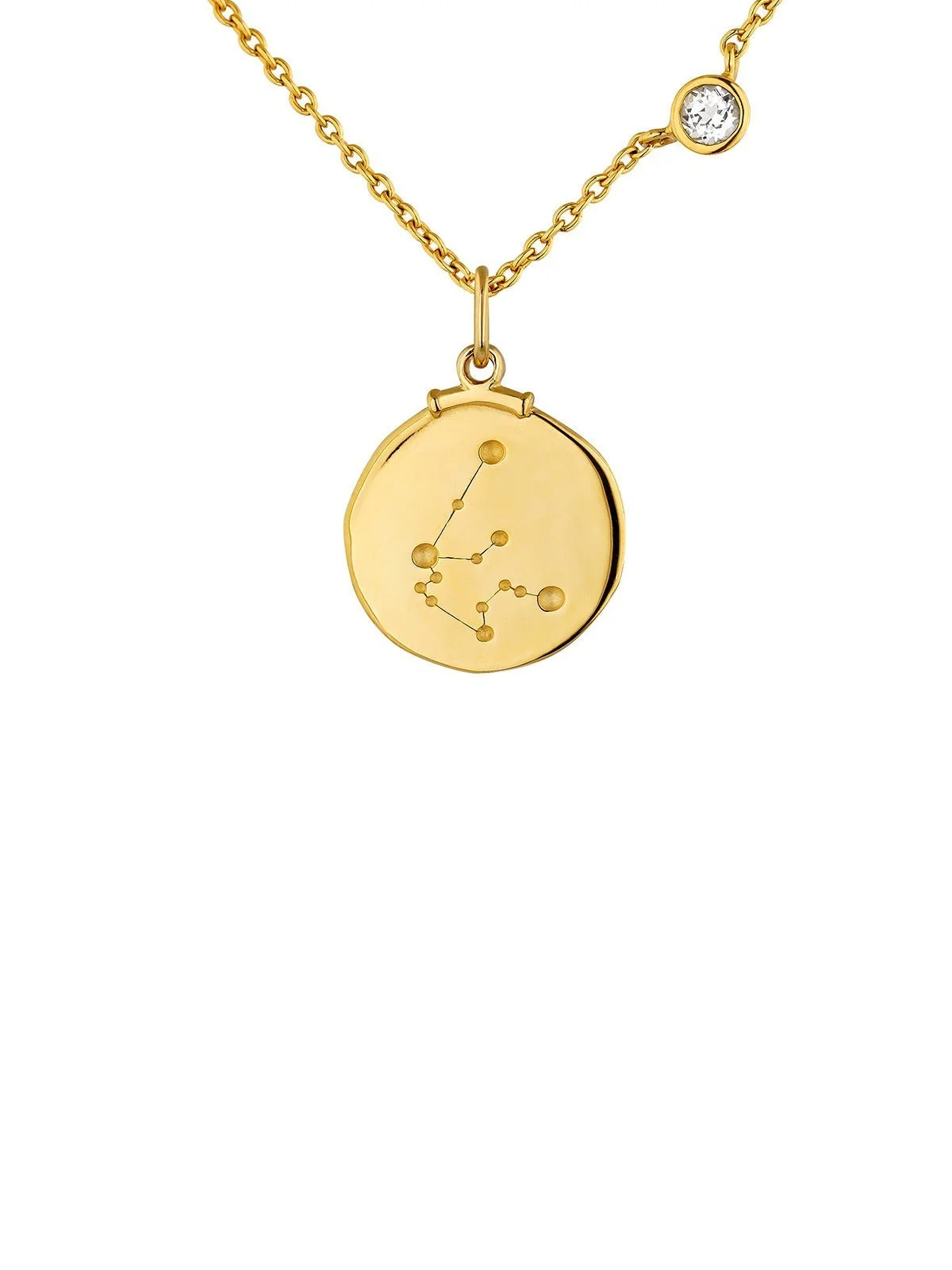 Charm Acuario de plata 925 bañada en oro amarillo de 18K - Image 9