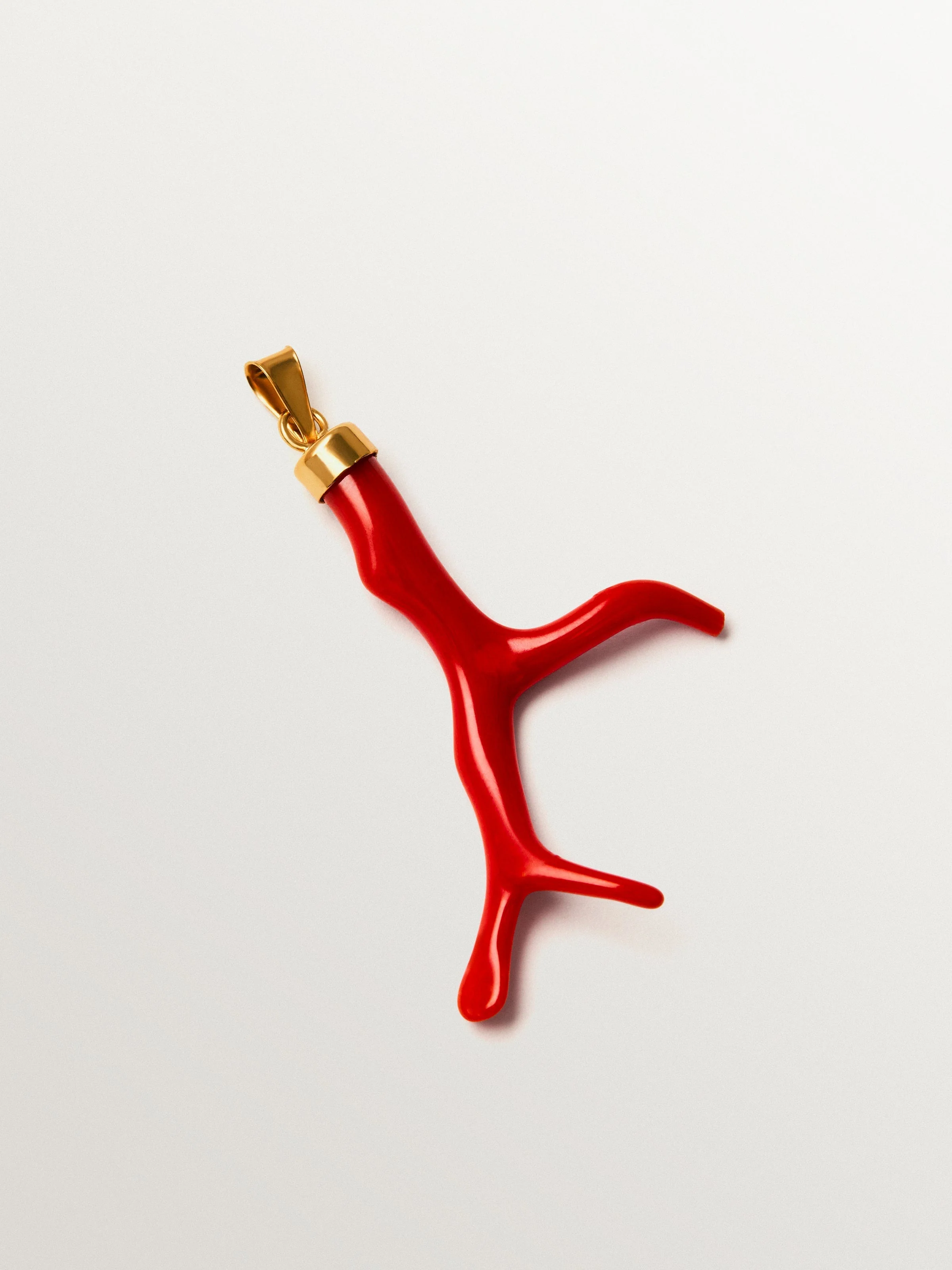 Charm con coral natural