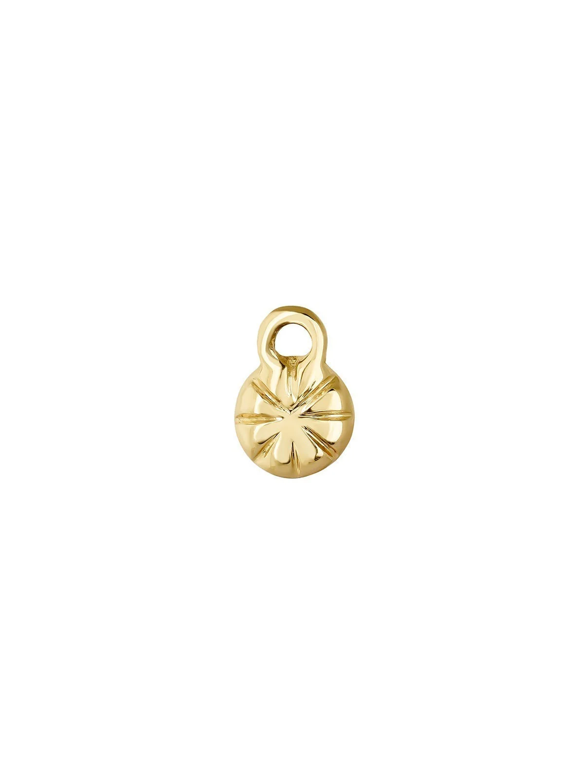 Charm de oro amarillo de 14K con zafiro azul - Image 3
