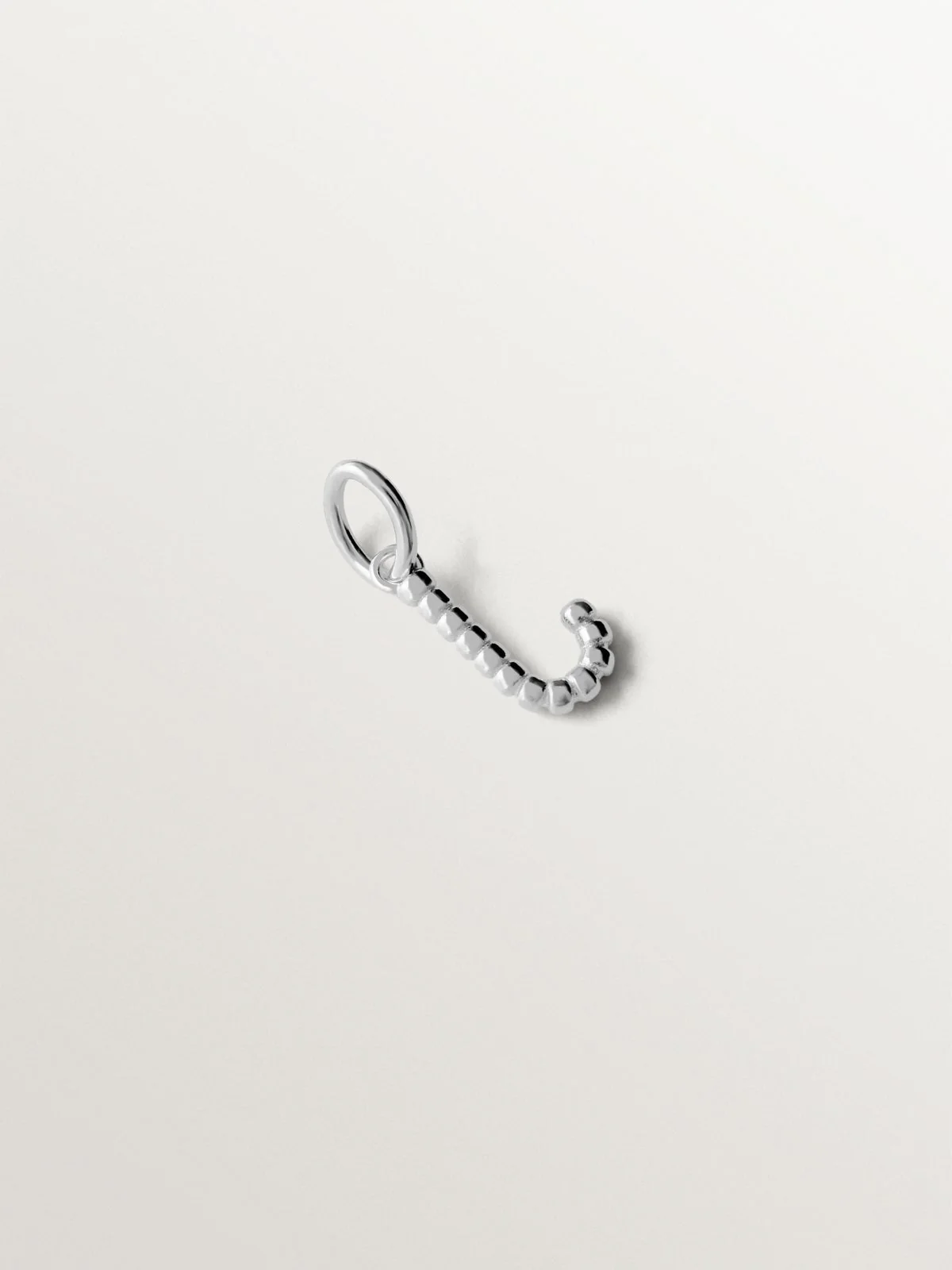Charm de plata 925 con letra J y motivos de esferas - Image 3