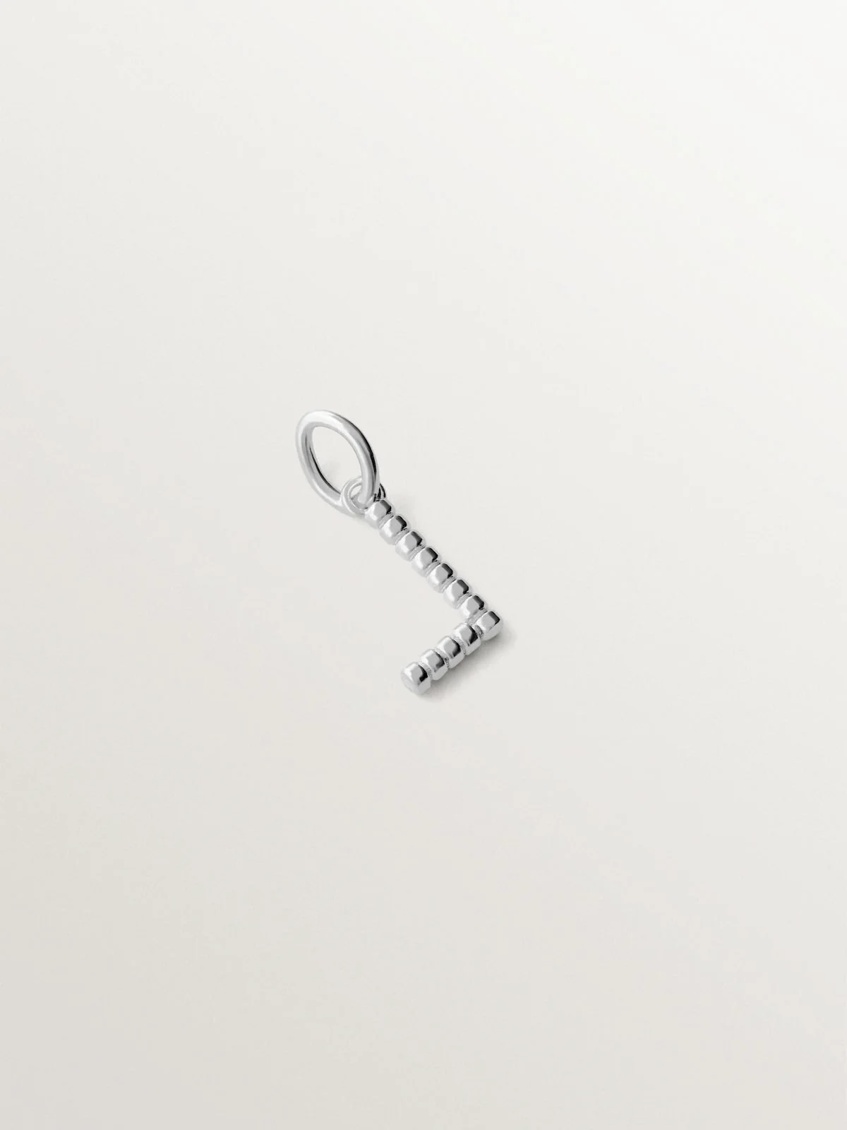 Charm de plata 925 con letra L y motivos de esferas - Image 3