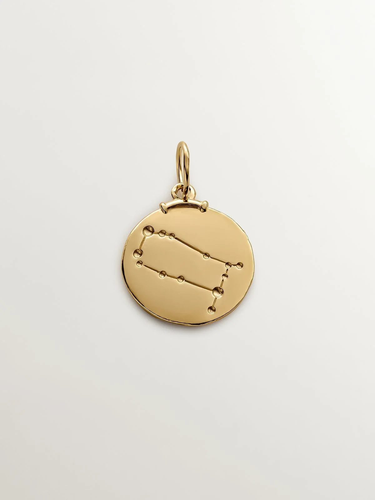 Charm Géminis de plata 925 bañada en oro amarillo de 18K - Image 3