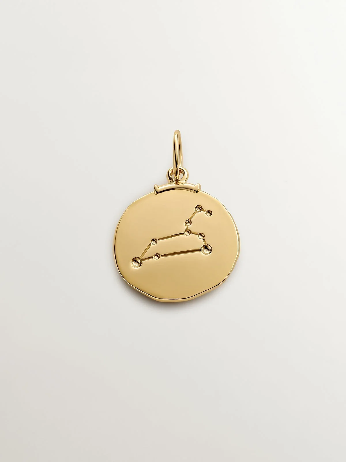 Charm Leo de plata 925 bañada en oro amarillo de 18K - Image 3