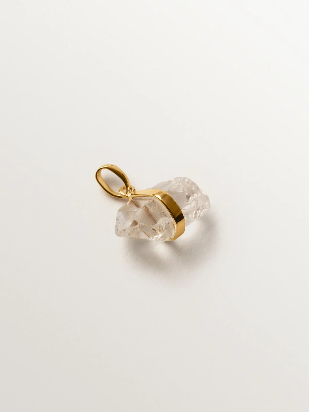 Charm piedra de nacimiento Abril con cuarzo blanco - Image 3