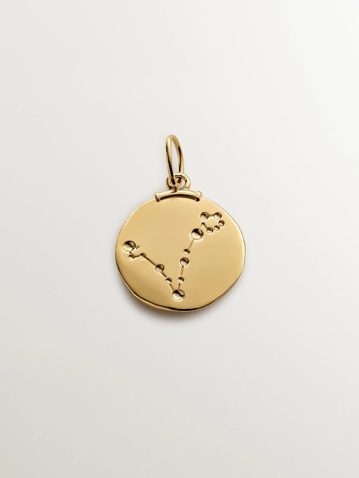 Charm Piscis de plata 925 bañada en oro amarillo de 18K - Image 3