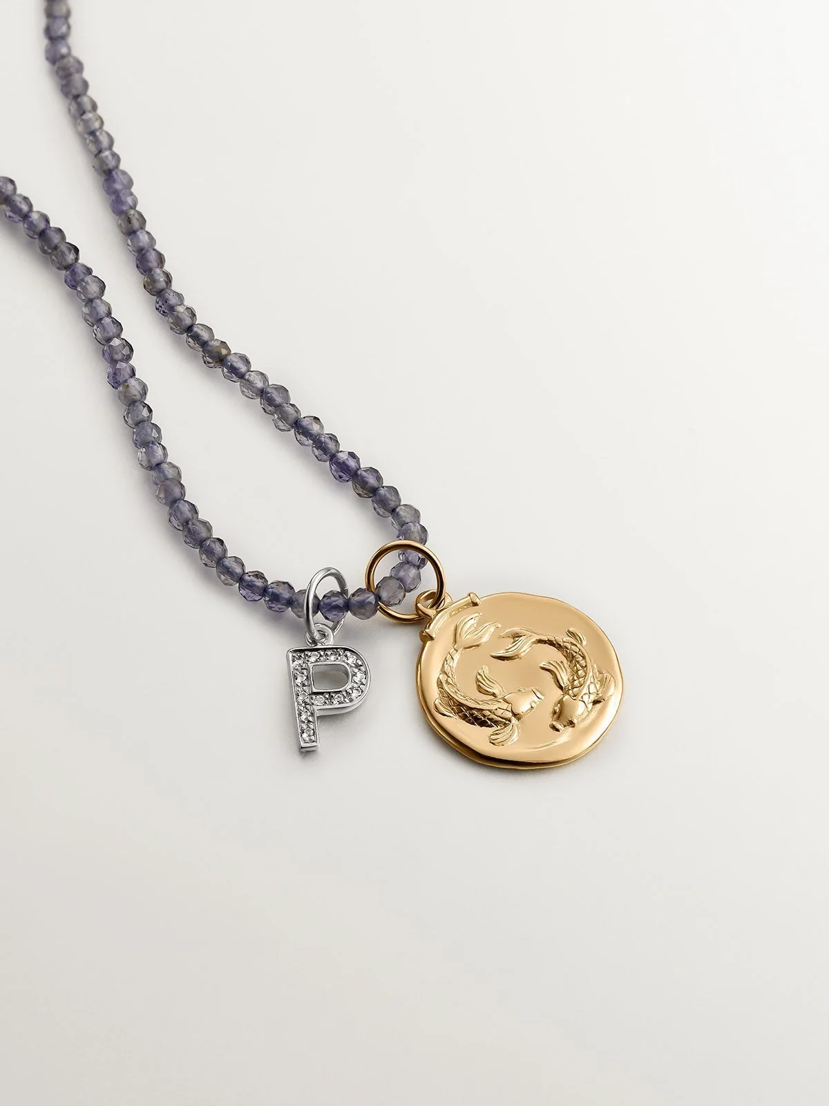 Charm Piscis de plata 925 bañada en oro amarillo de 18K - Image 5
