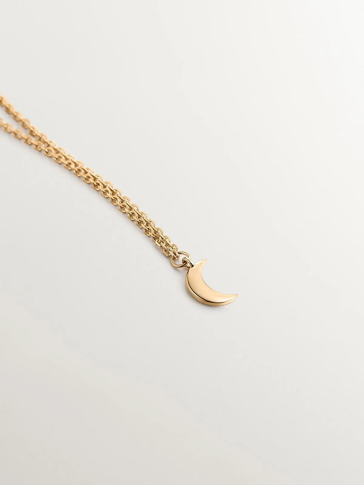 Colgante de oro amarillo de 9K con luna - Image 3