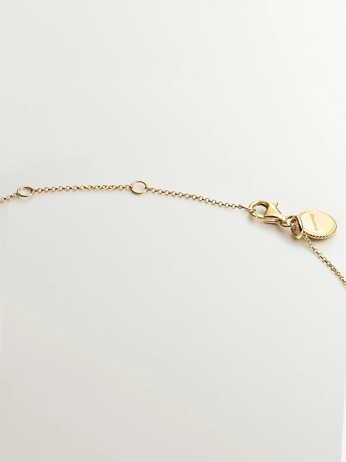 Colgante de plata 925 bañada en oro amarillo de 18K con amatista verde - Image 5