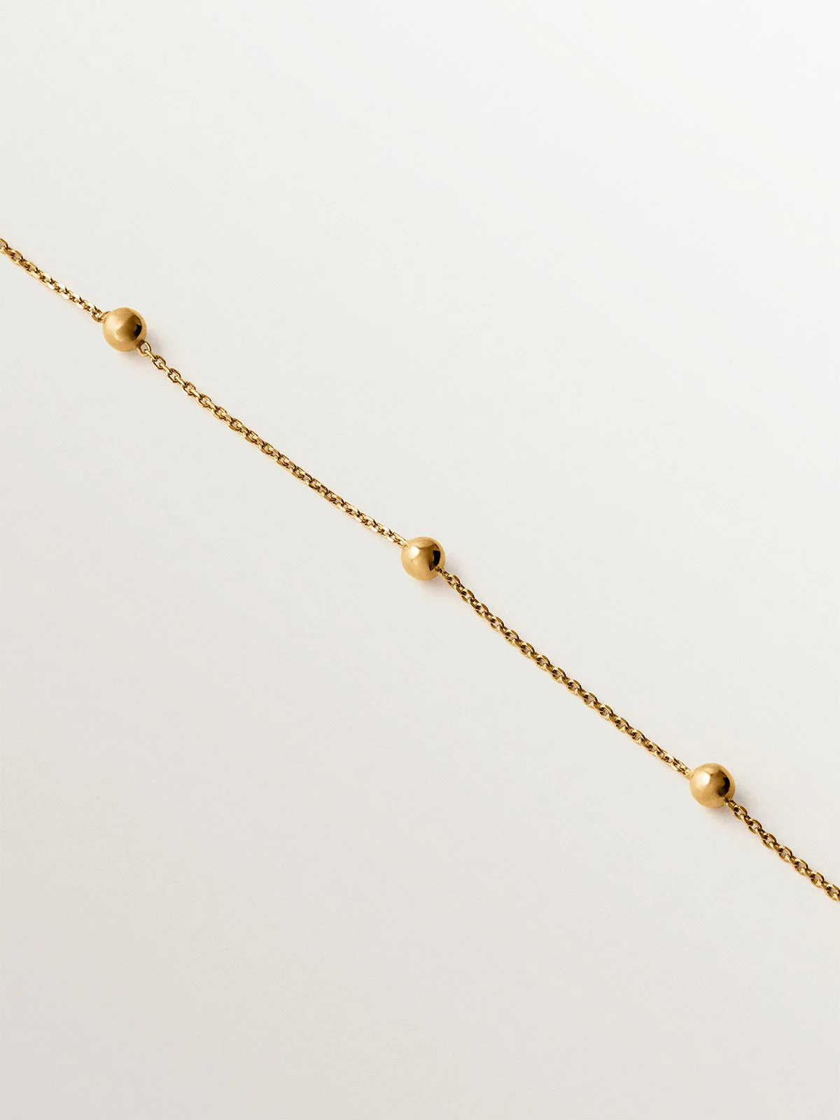 Colgante de plata 925 bañada en oro amarillo de 18K con esferas - Image 3
