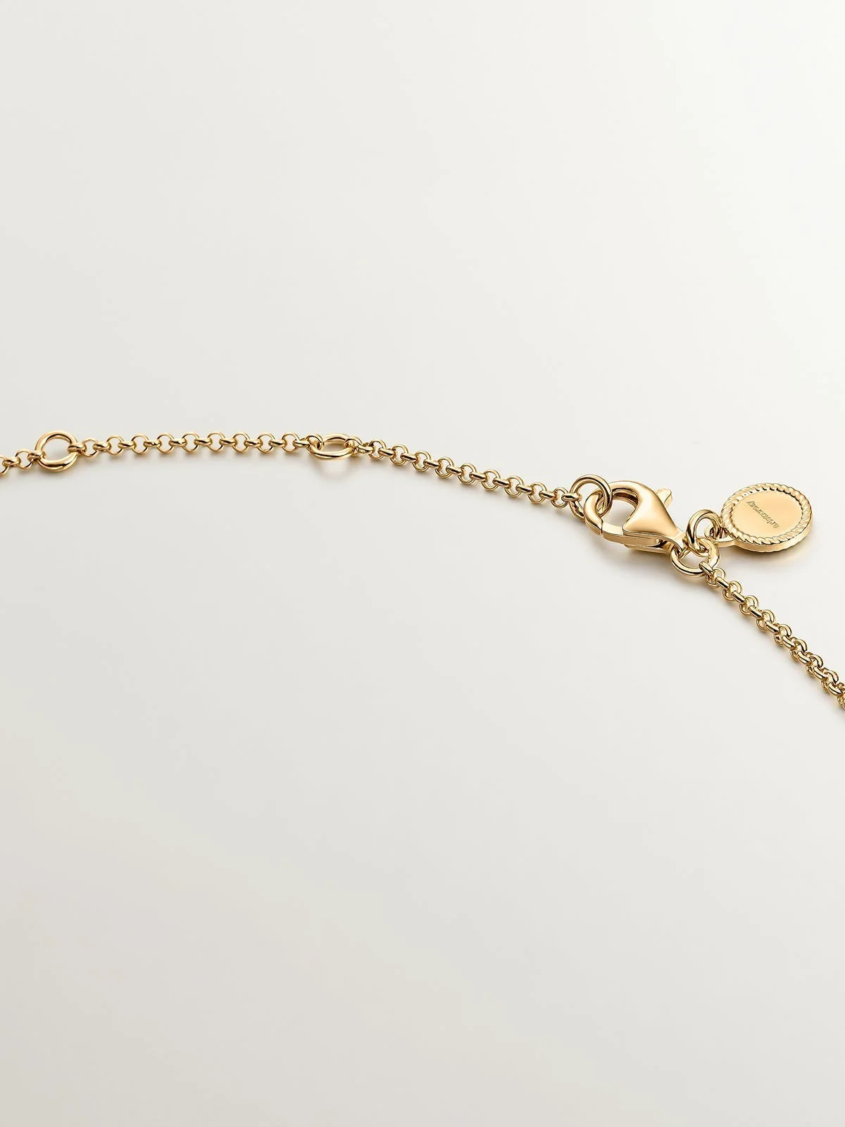 Colgante de plata 925 bañada en oro amarillo de 18K con infinito - Image 7