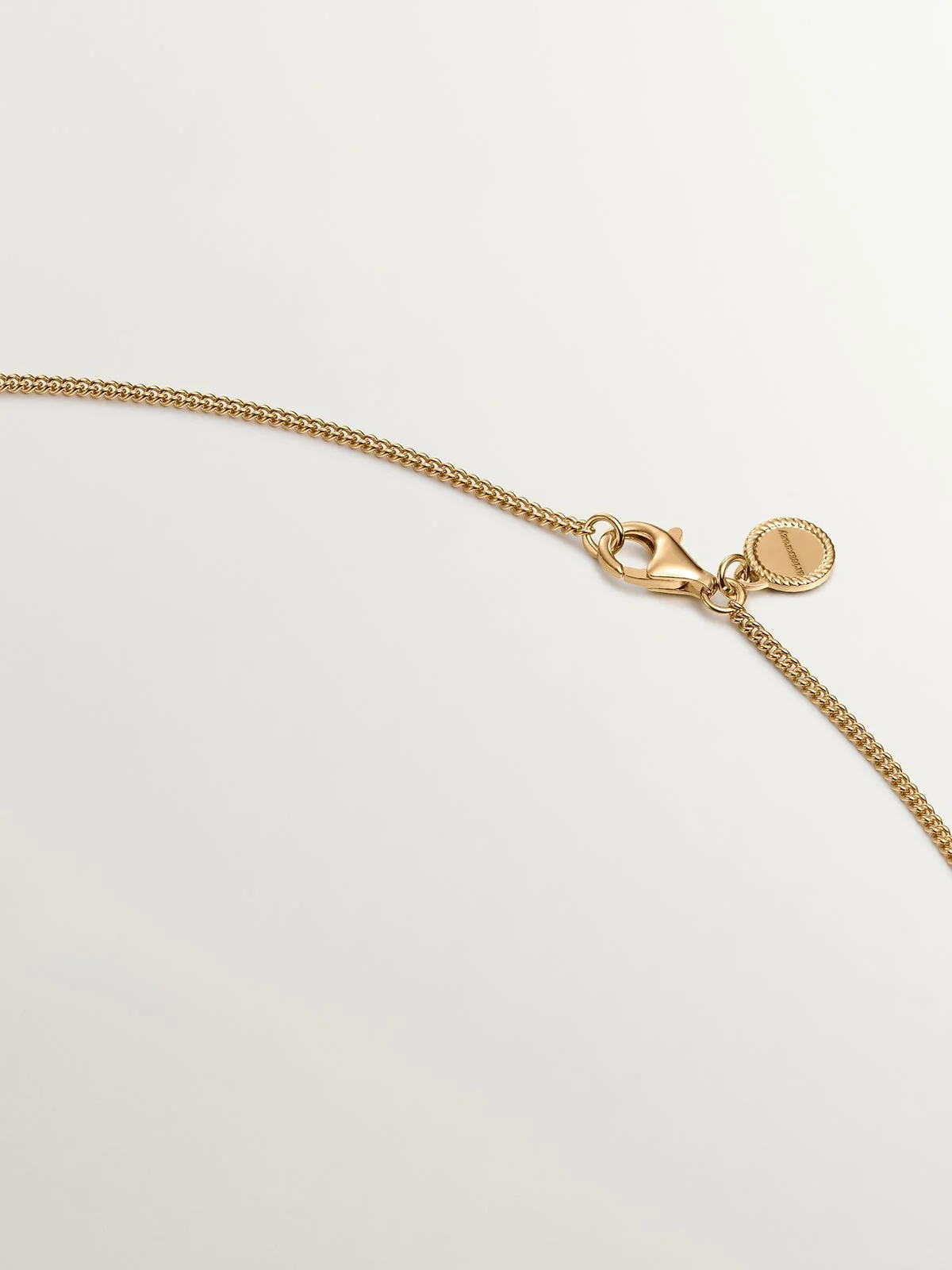 Colgante de plata 925 bañada en oro amarillo de 18K con textura mimbre - Image 7