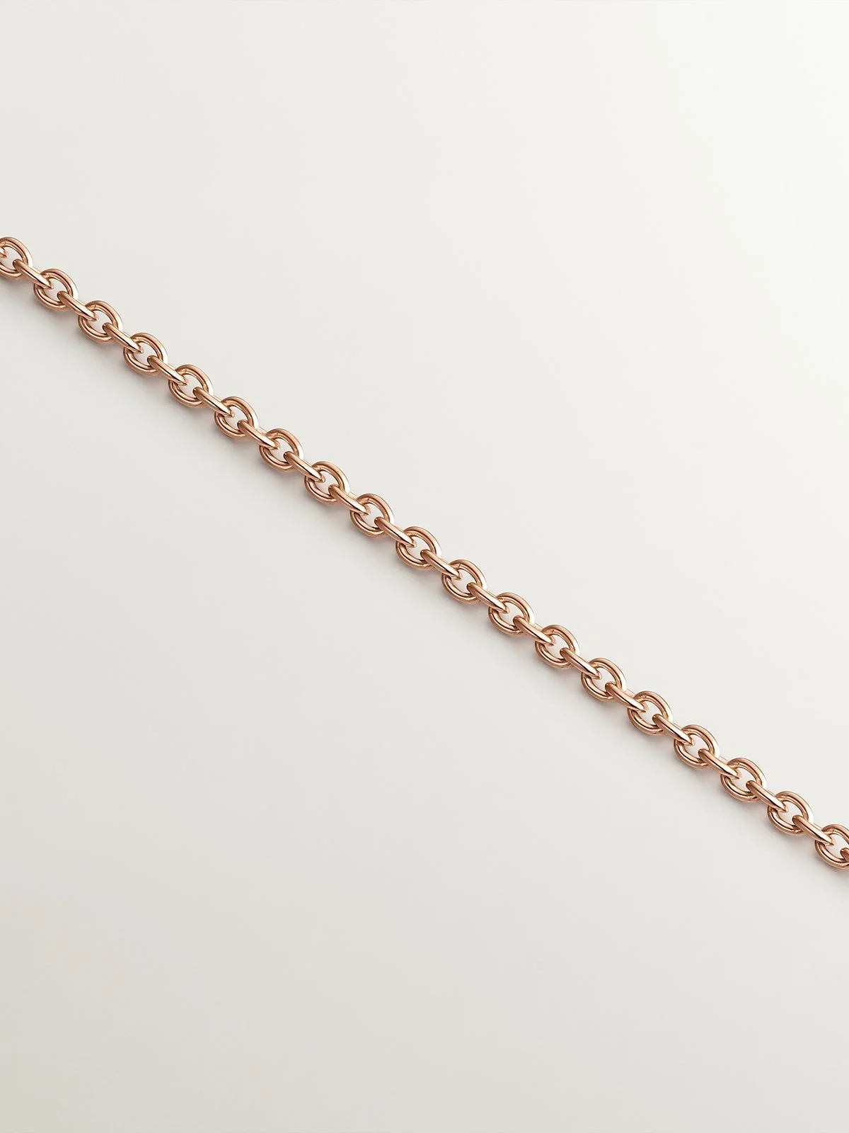 Colgante de plata 925 bañada en oro rosa de 18K con círculos y espinelas negras - Image 5