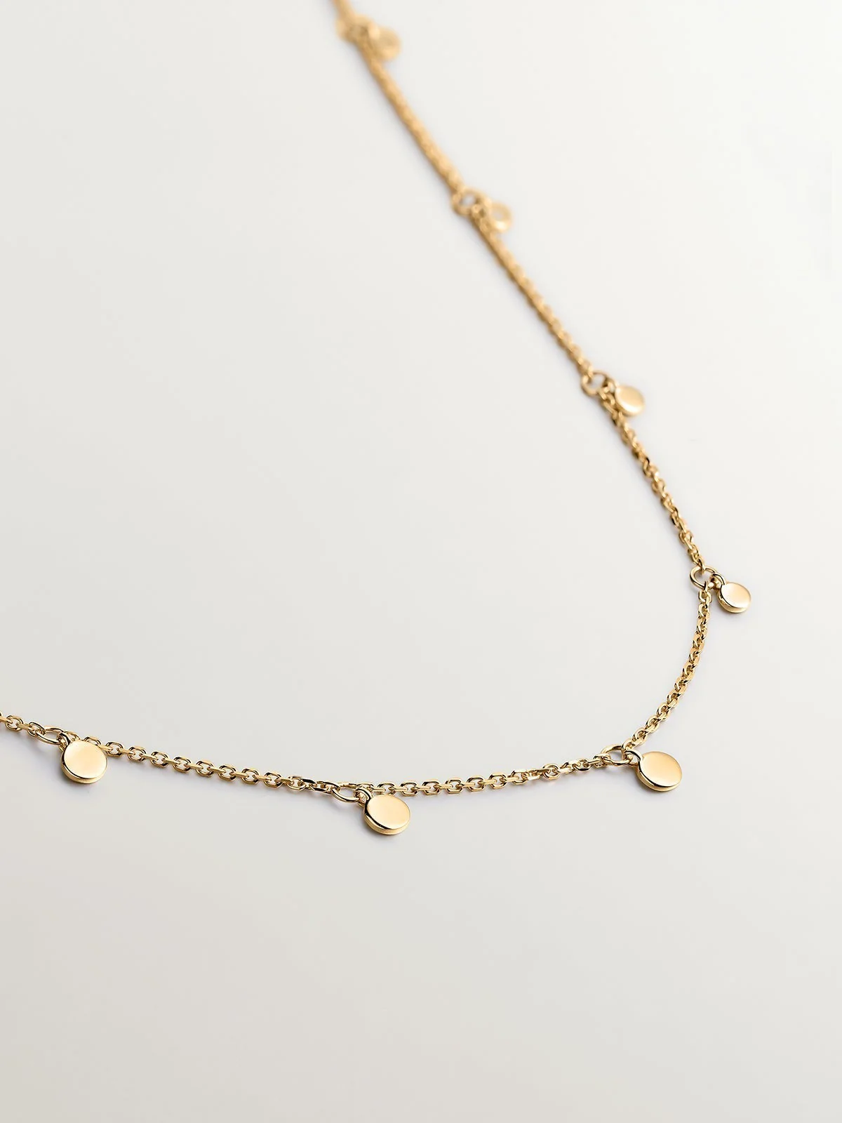 Collar de oro amarillo de 9K con esferas - Image 3