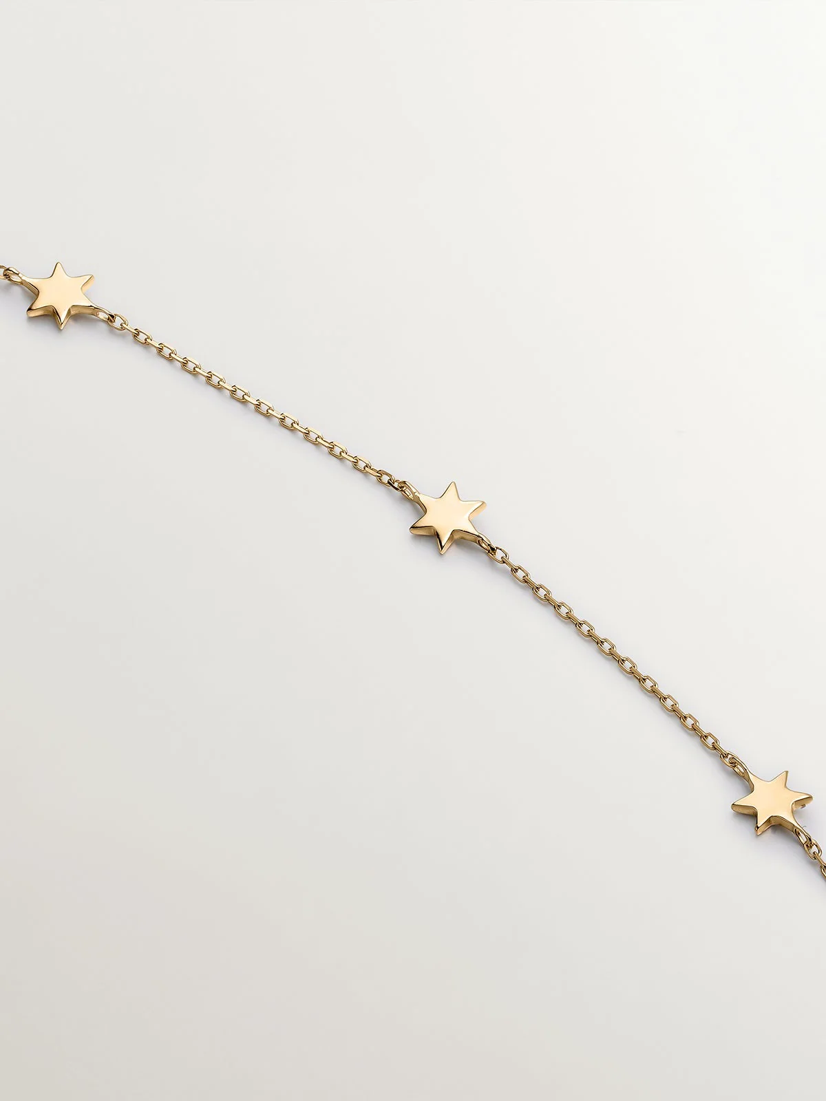Collar de oro amarillo de 9K con estrellas - Image 5