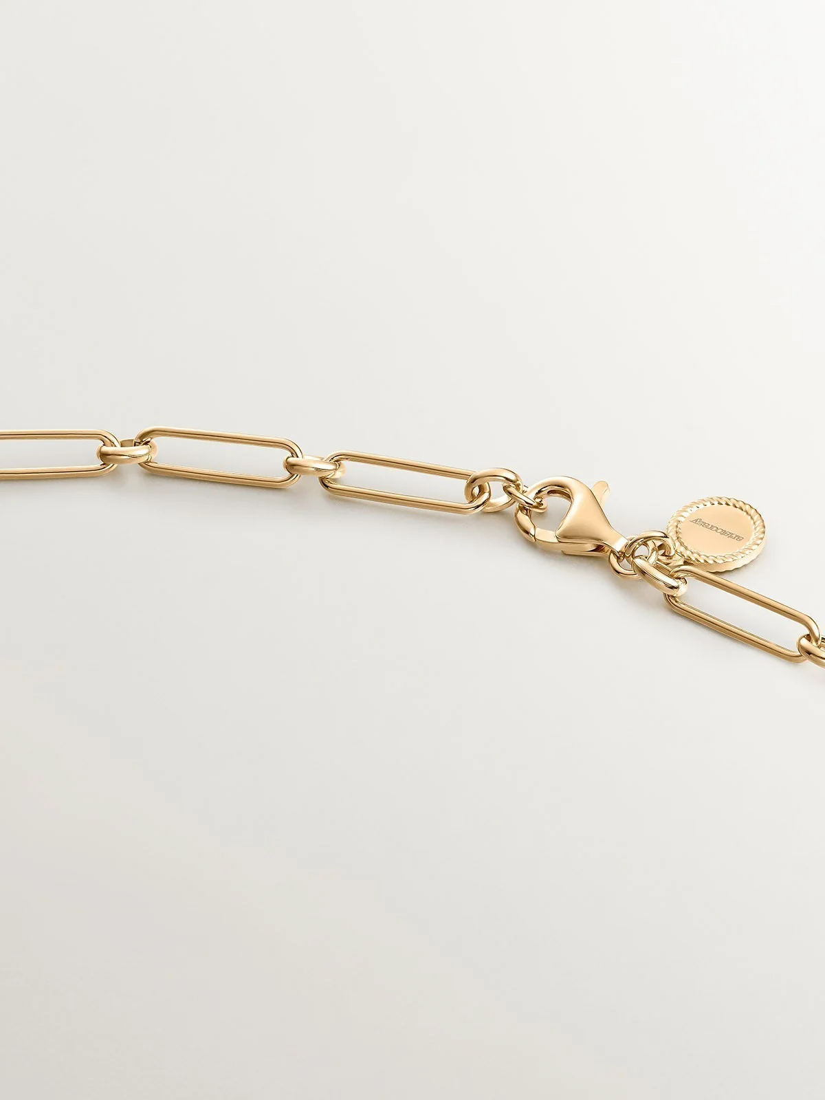 Collar de plata 925 bañada en oro amarillo de 18K con amatista rosa - Image 7