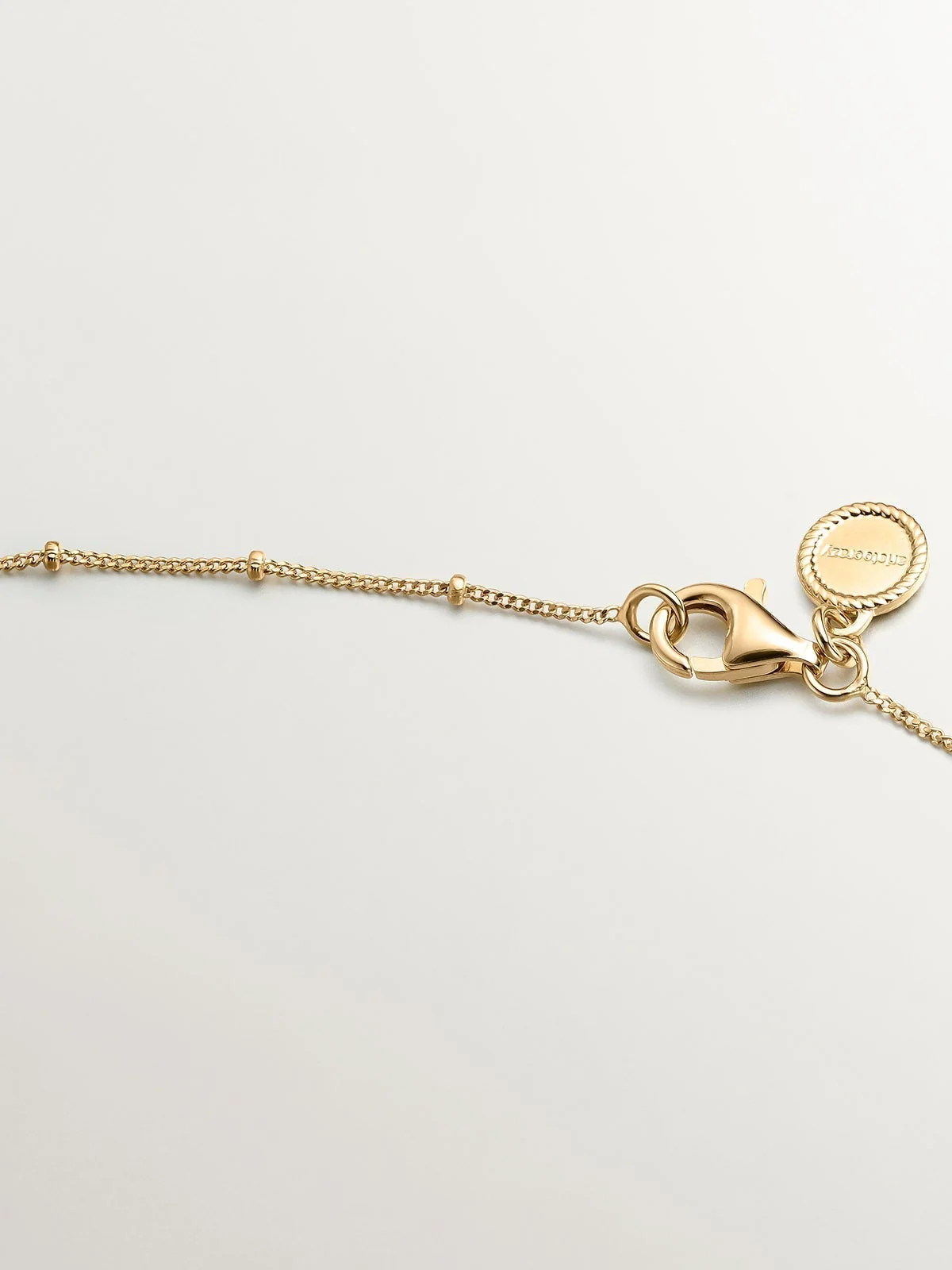 Collar de plata 925 bañada en oro amarillo de 18K con lágrimas - Image 7