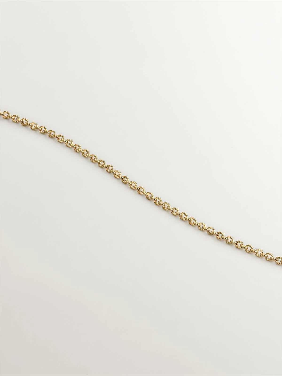 Collar de plata 925 bañada en oro amarillo de 18K con topacios blancos - Image 5