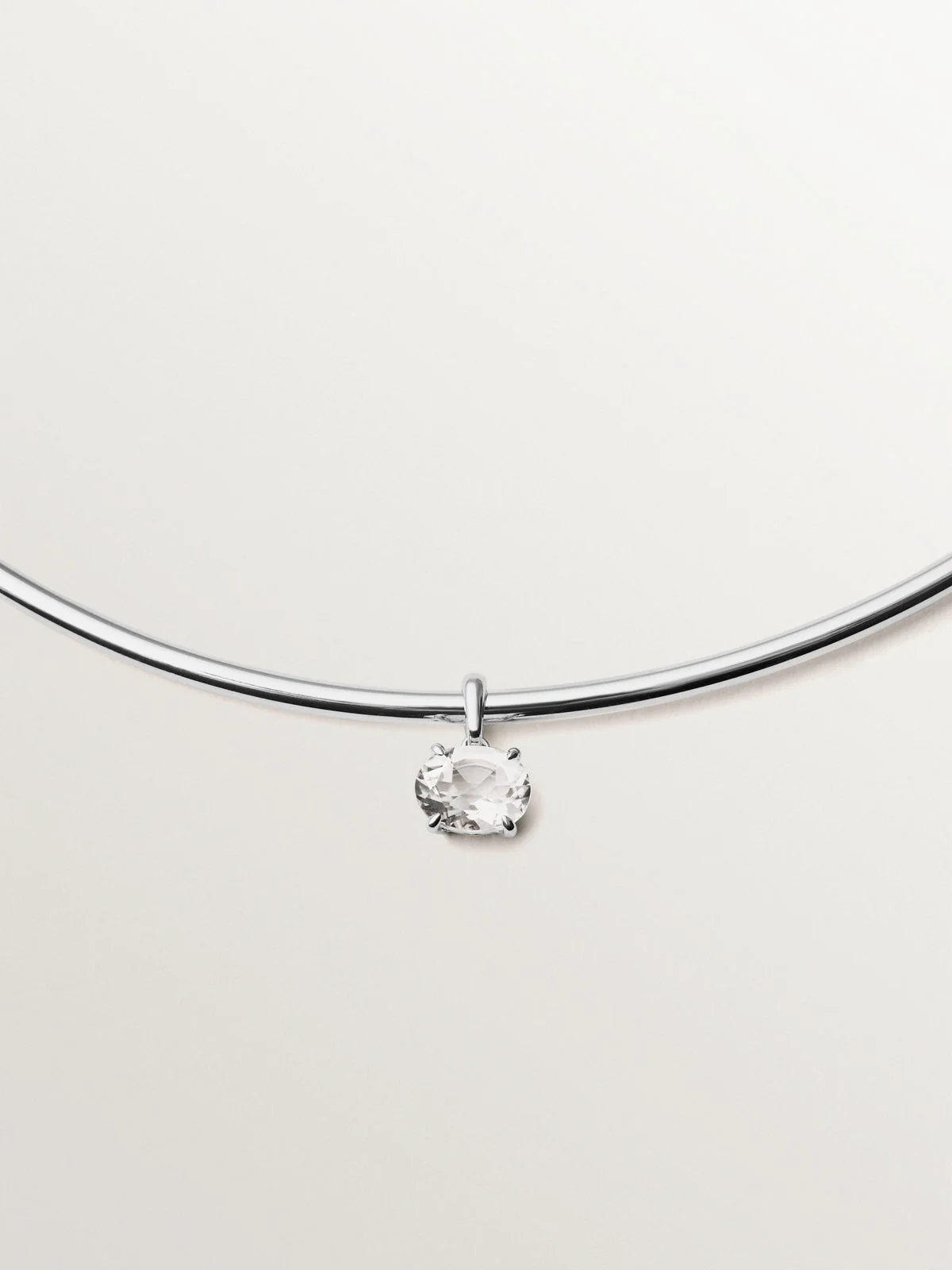 Collar de plata 925 con cuarzo blanco - Image 3