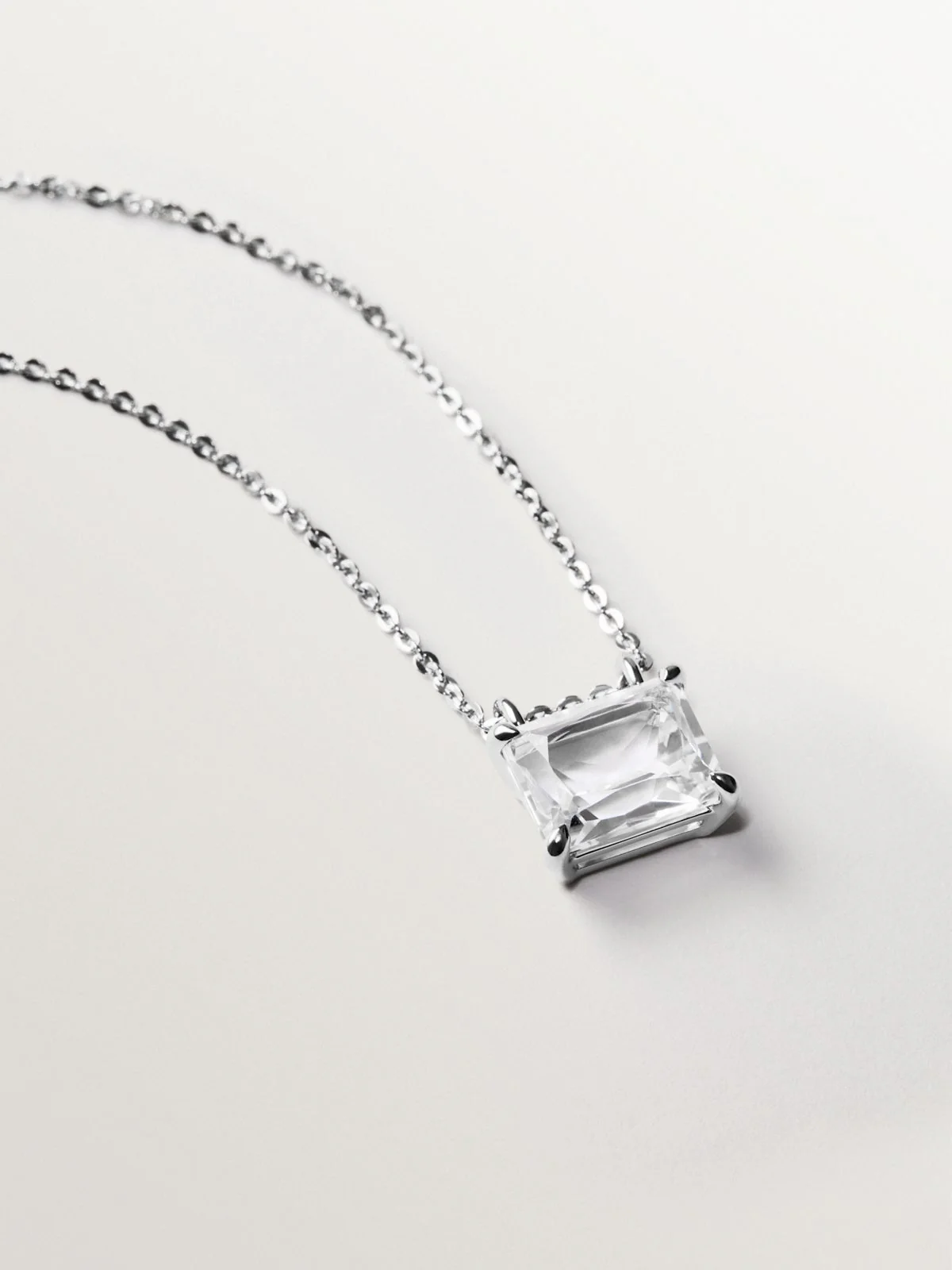 Collar de plata 925 con cuarzo blanco - Image 3