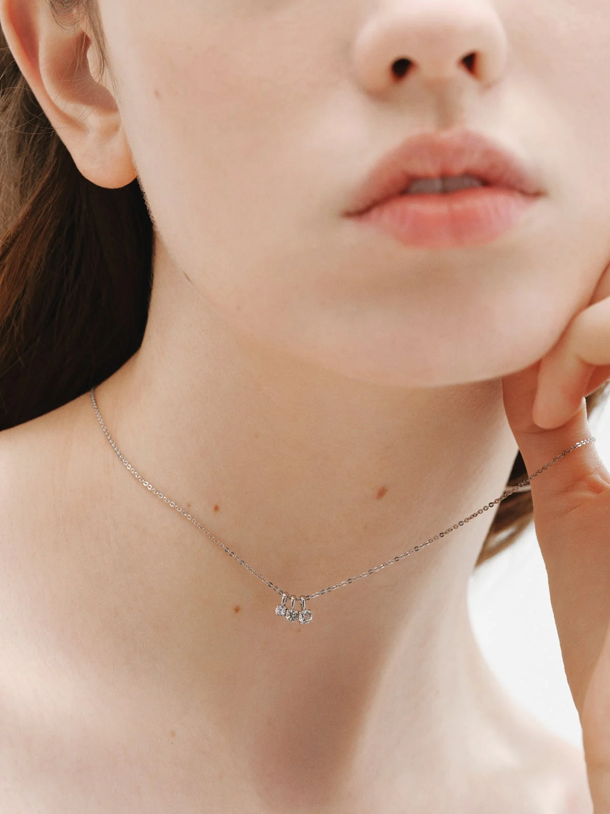 Collar de plata 925 con cuarzos blancos - Image 2