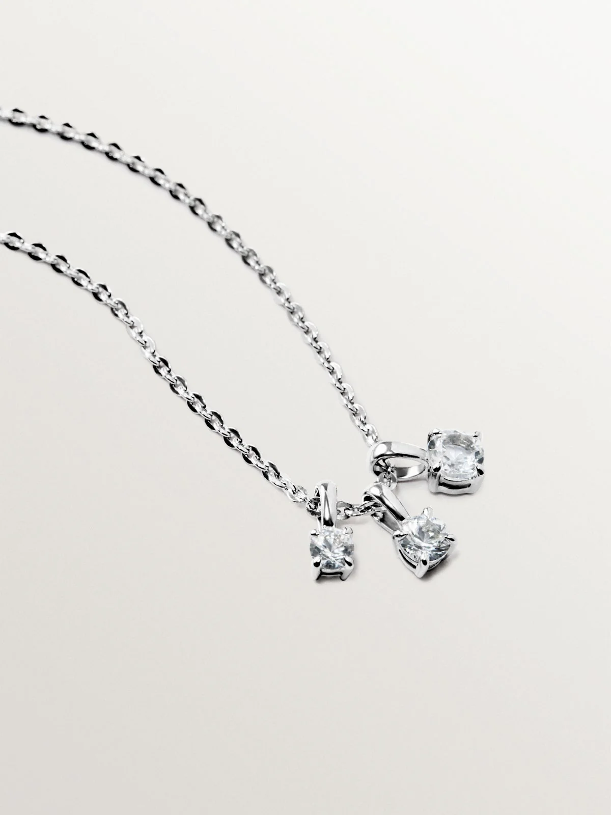 Collar de plata 925 con cuarzos blancos - Image 3