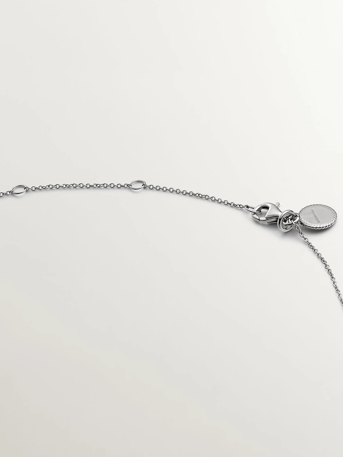 Collar de plata 925 con topacio azul y zafiros blancos - Image 7