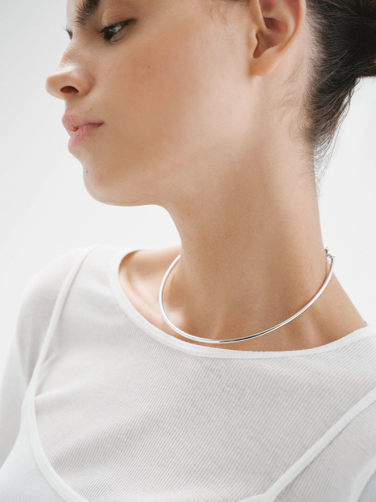 Collar rígido de plata 925 - Image 2