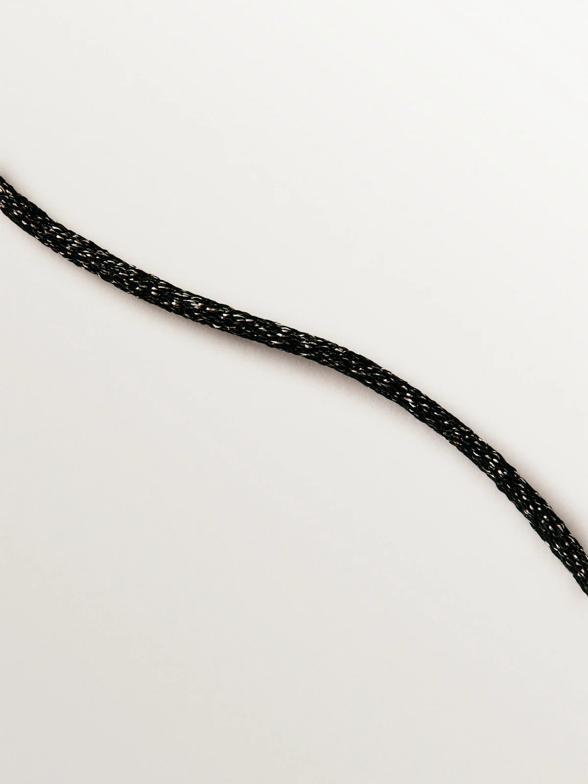 Cordel negro con acabados en plata 925 - Image 3