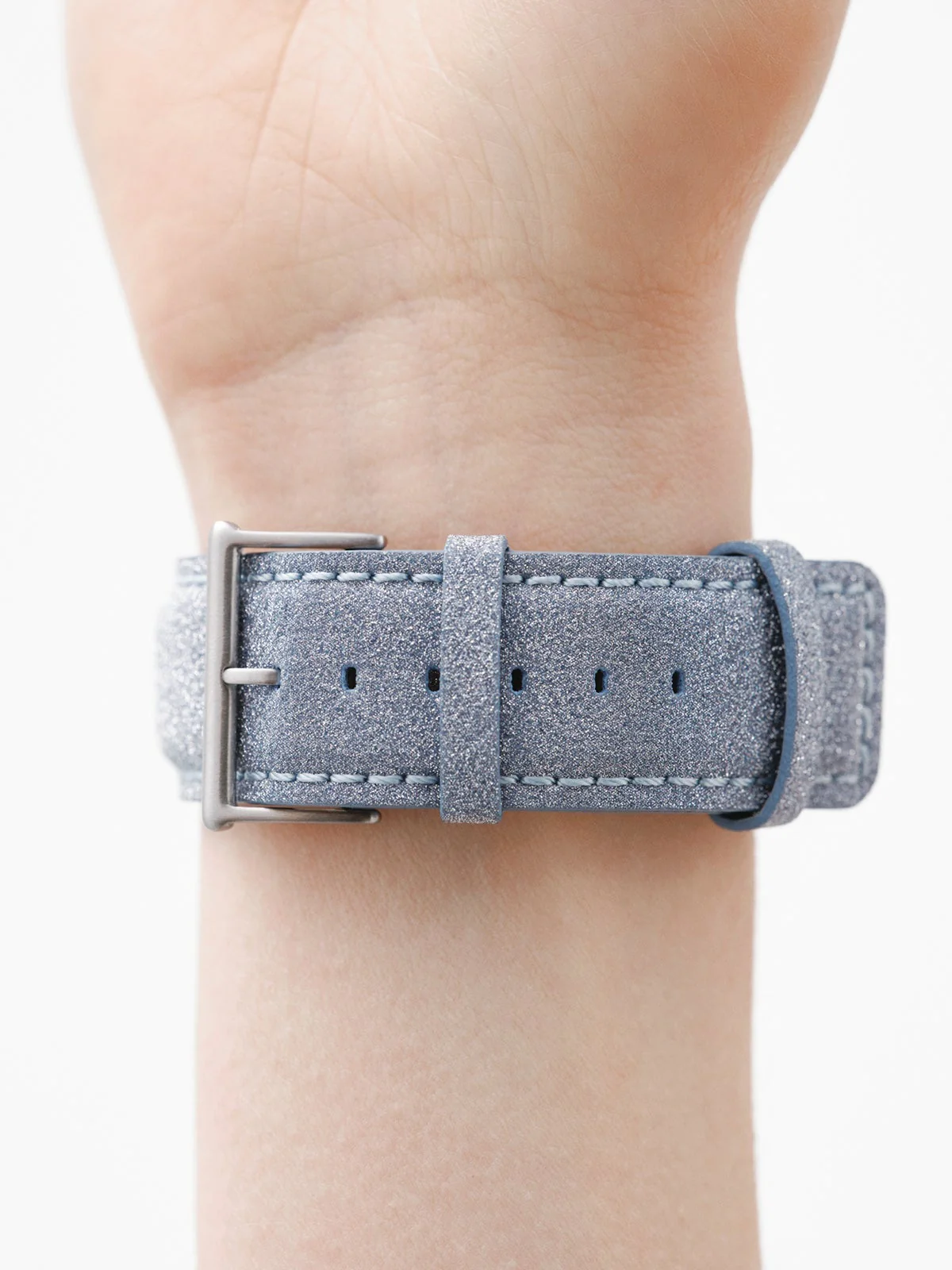 Correa para Apple Watch de cuero gris - Image 2