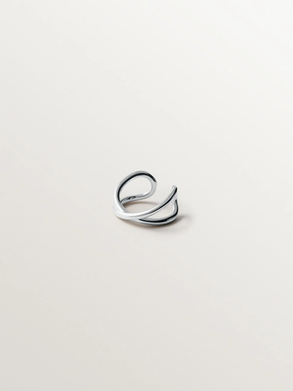 Earcuff cruzado de plata 925 - Image 3