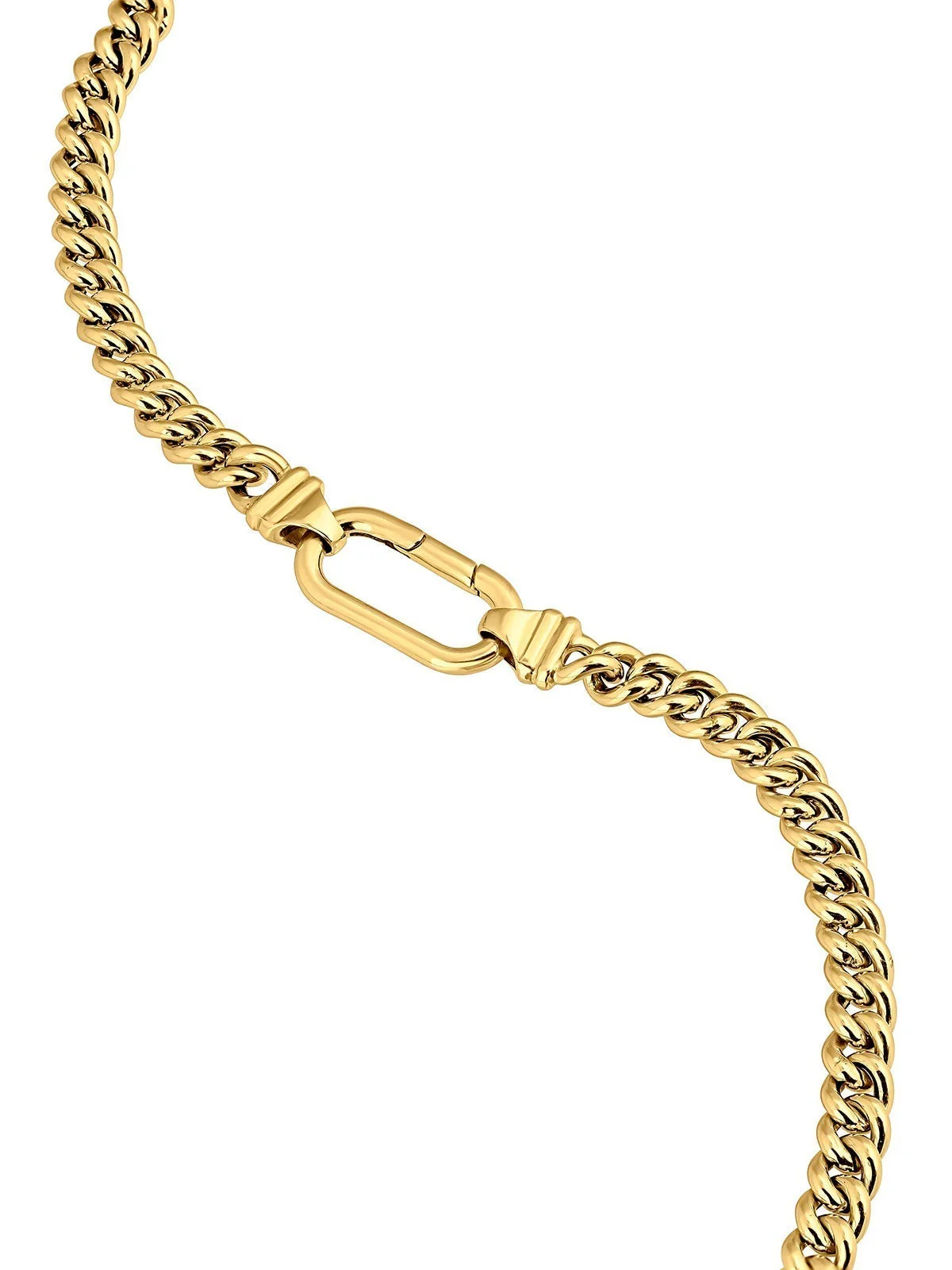 Mosquetón ovalado de plata 925 bañada en oro amarillo de 18K - Image 10