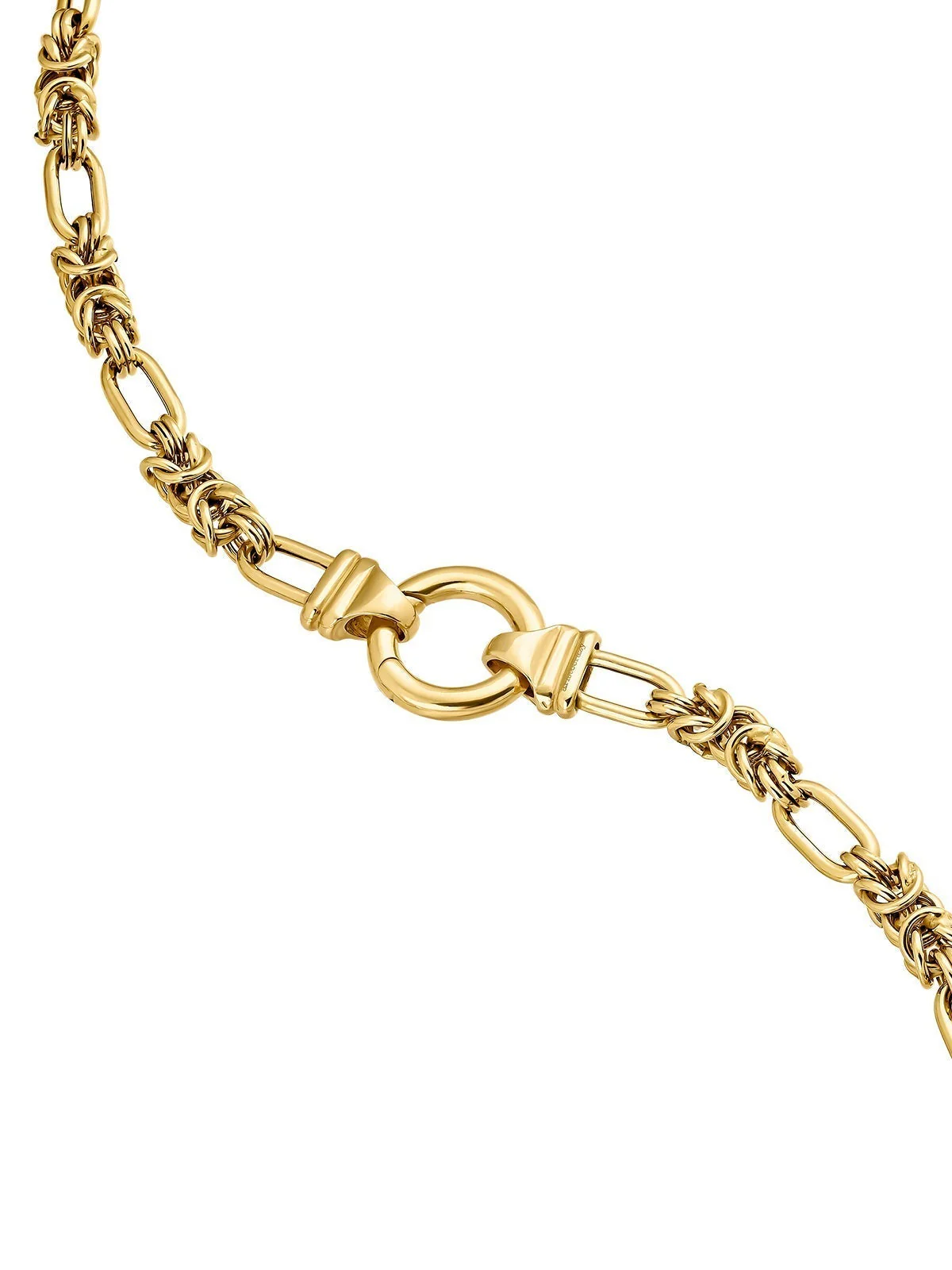 Mosquetón redondo de plata 925 bañada en oro amarillo de 18K - Image 8