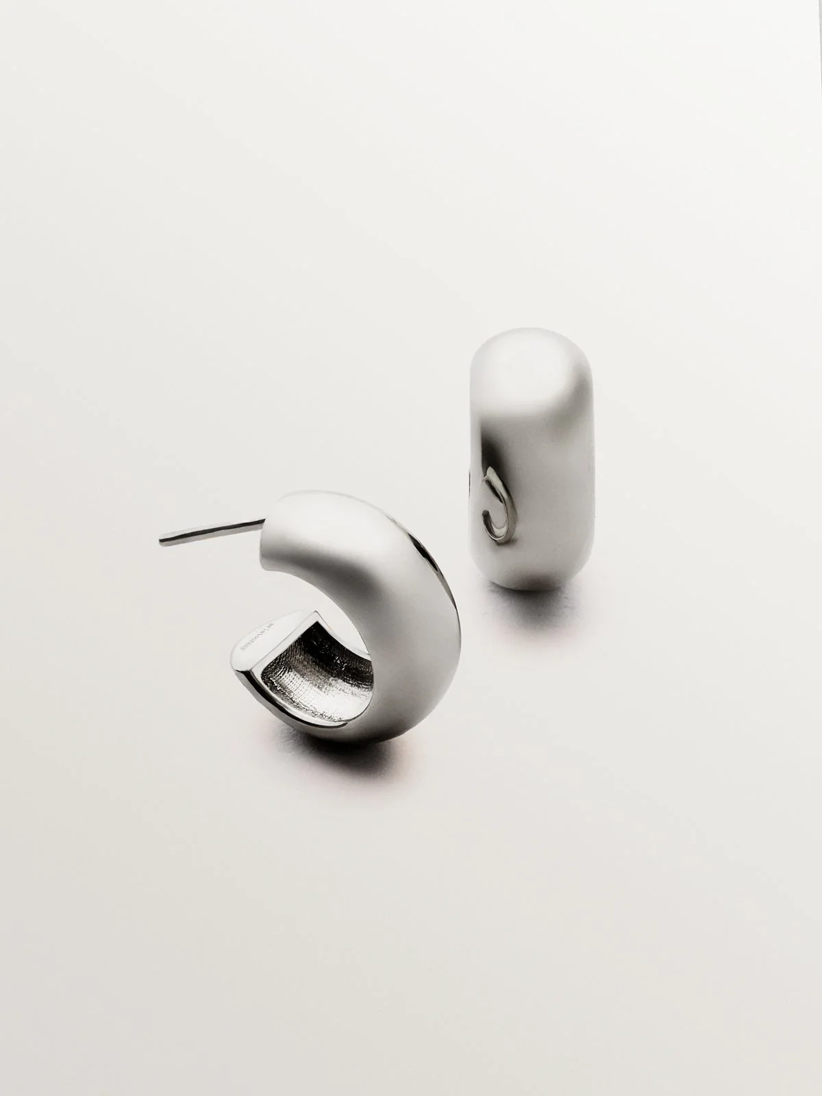 Pendientes de aro pequeños de plata 925 - Image 3