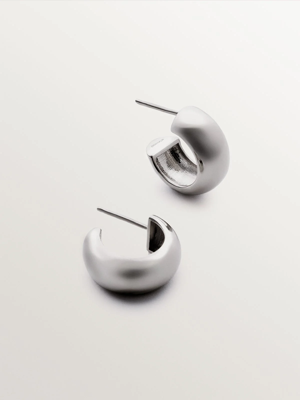 Pendientes de aro pequeños de plata 925 - Image 5